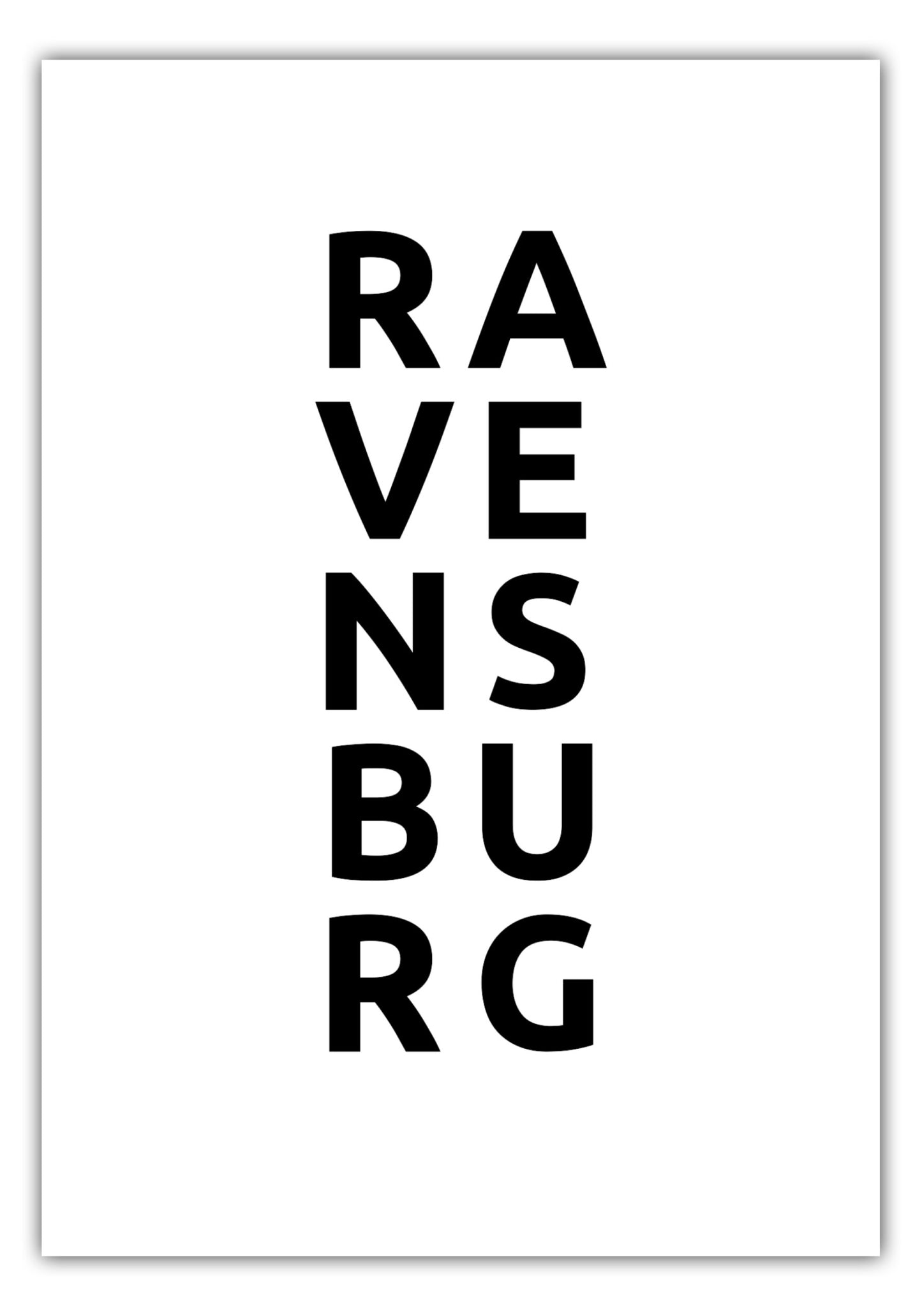 Poster Stadt RAVENSBURG