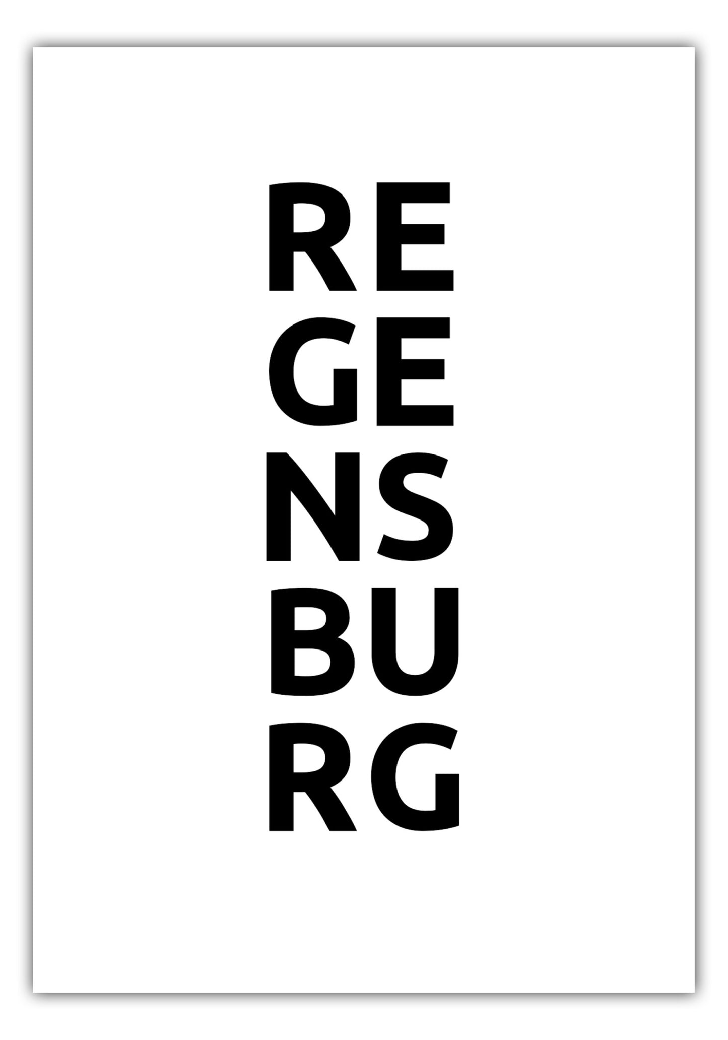 Poster Stadt REGENSBURG