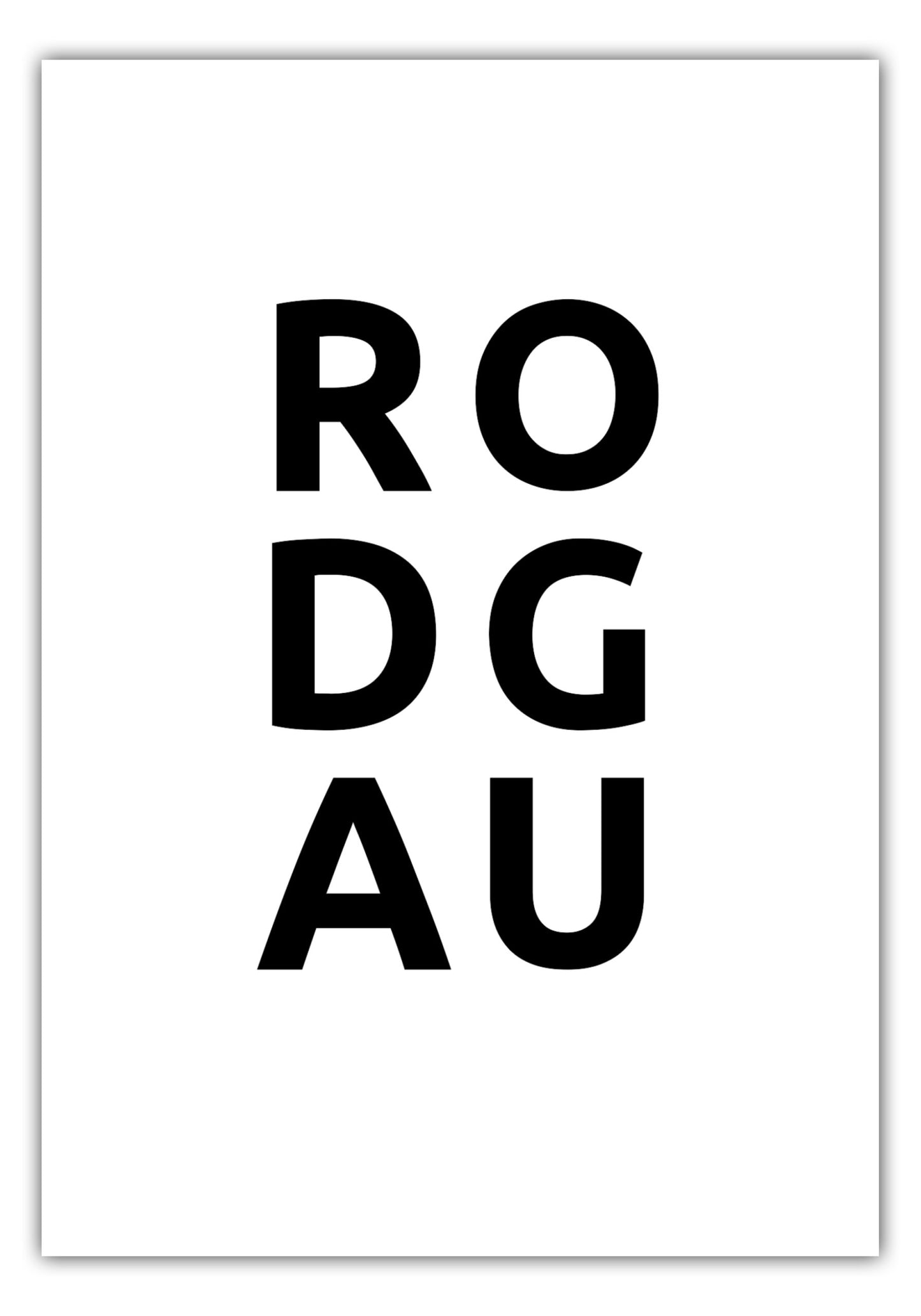 Poster Stadt RODGAU