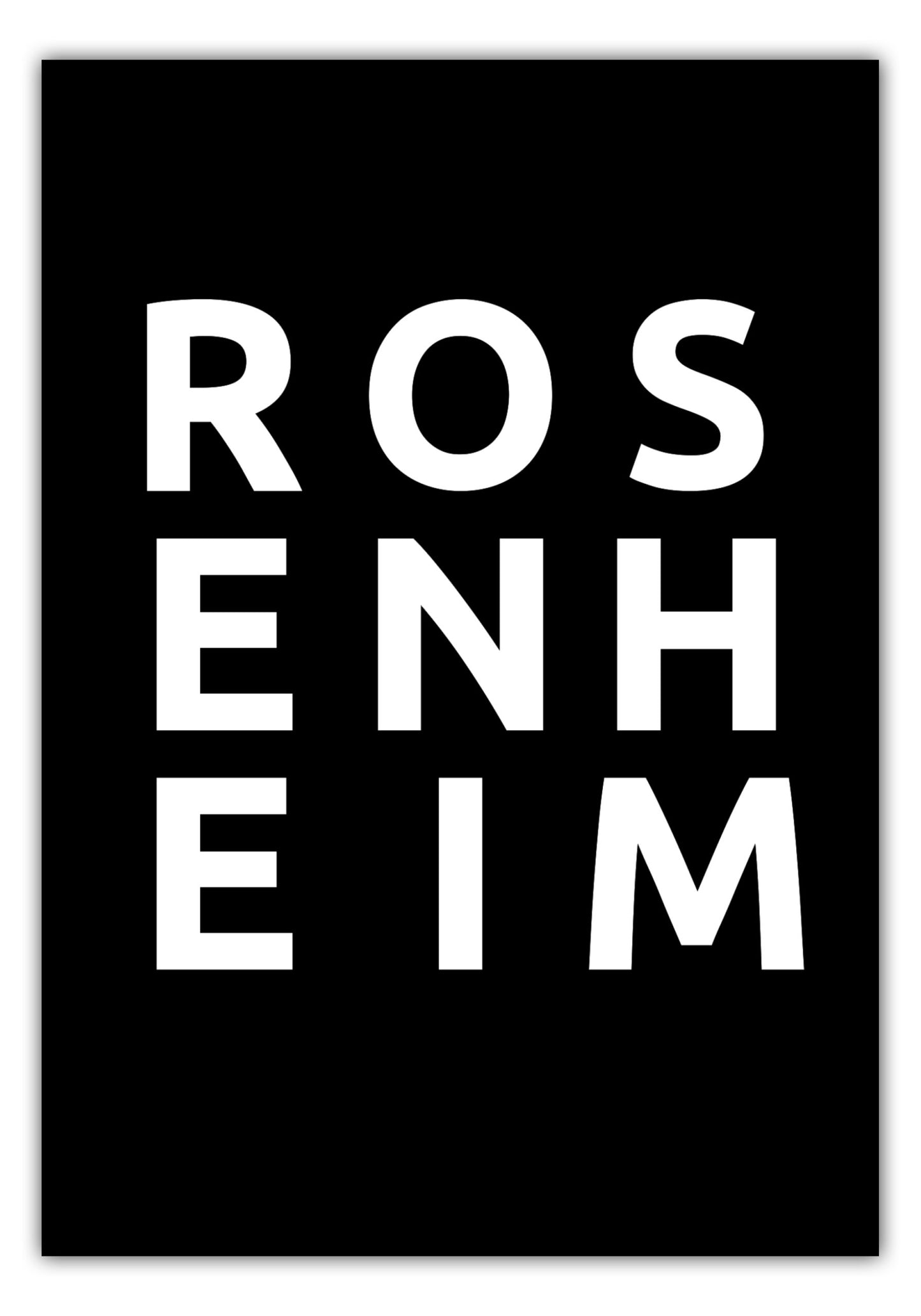 Poster Stadt ROSENHEIM