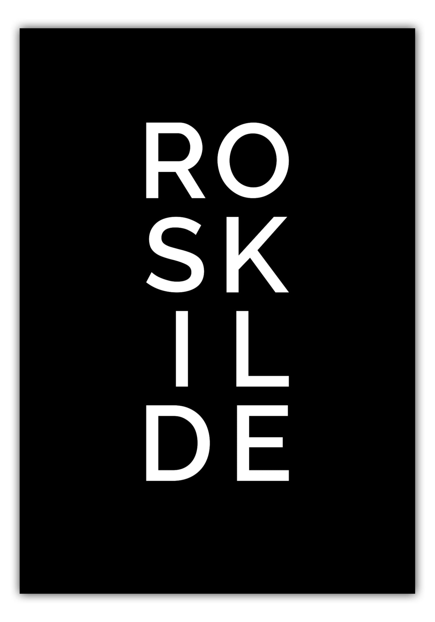 Poster Stadt ROSKILDE
