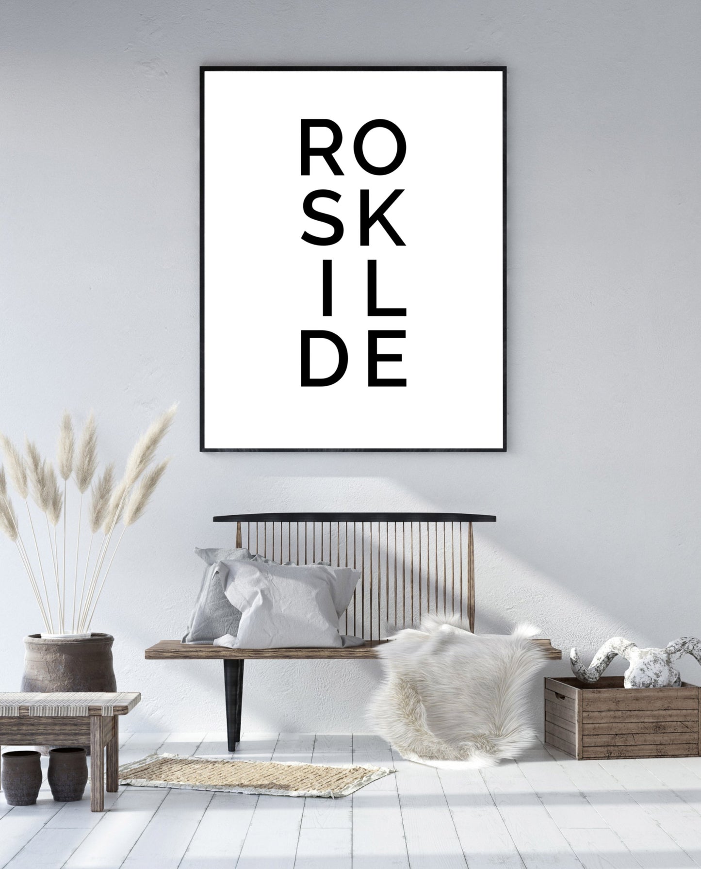 Poster Stadt ROSKILDE