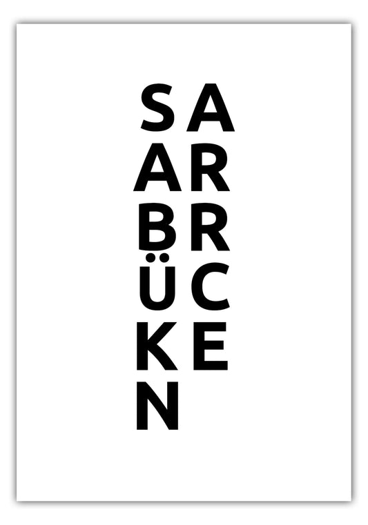 Poster Stadt SAARBRÜCKEN