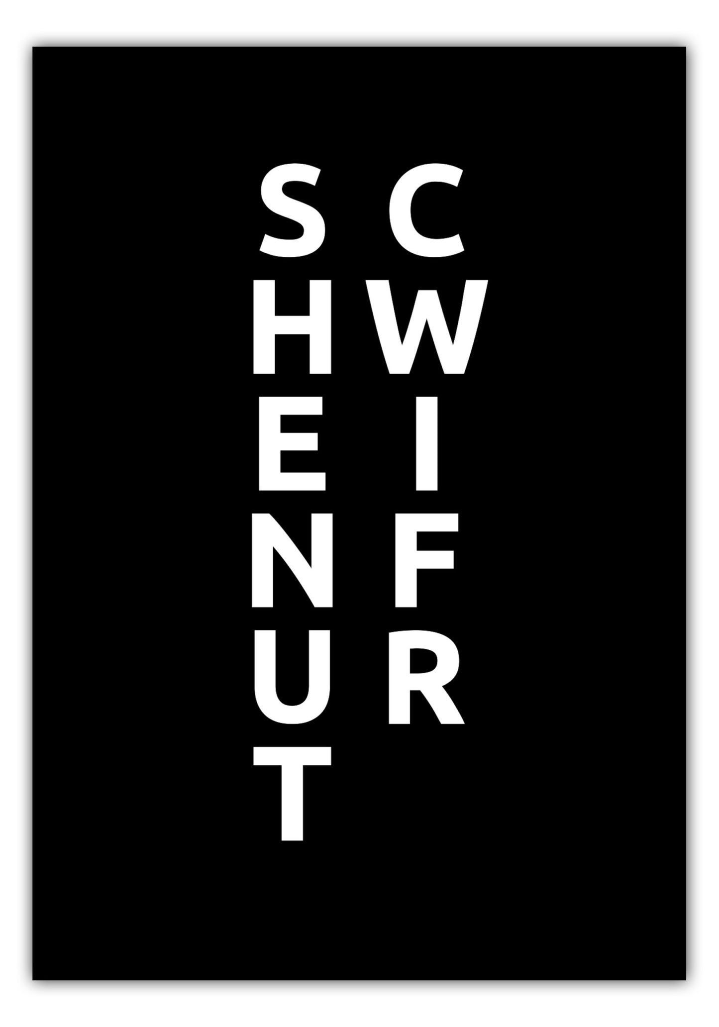 Poster Stadt SCHWEINFURT