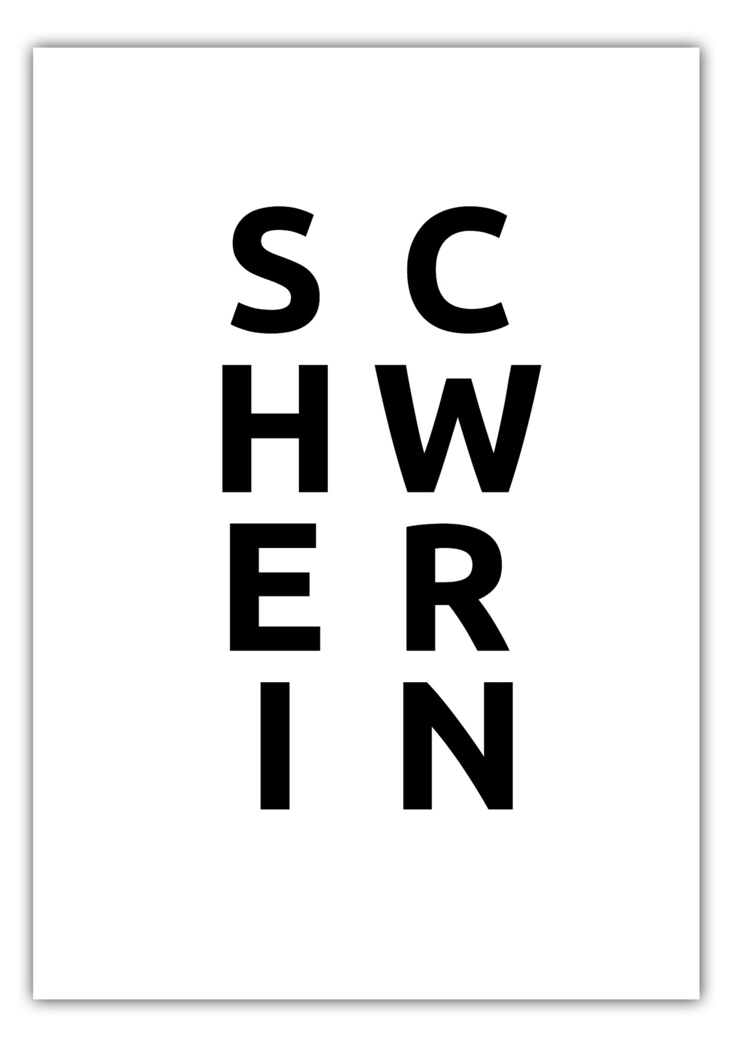 Poster Stadt SCHWERIN