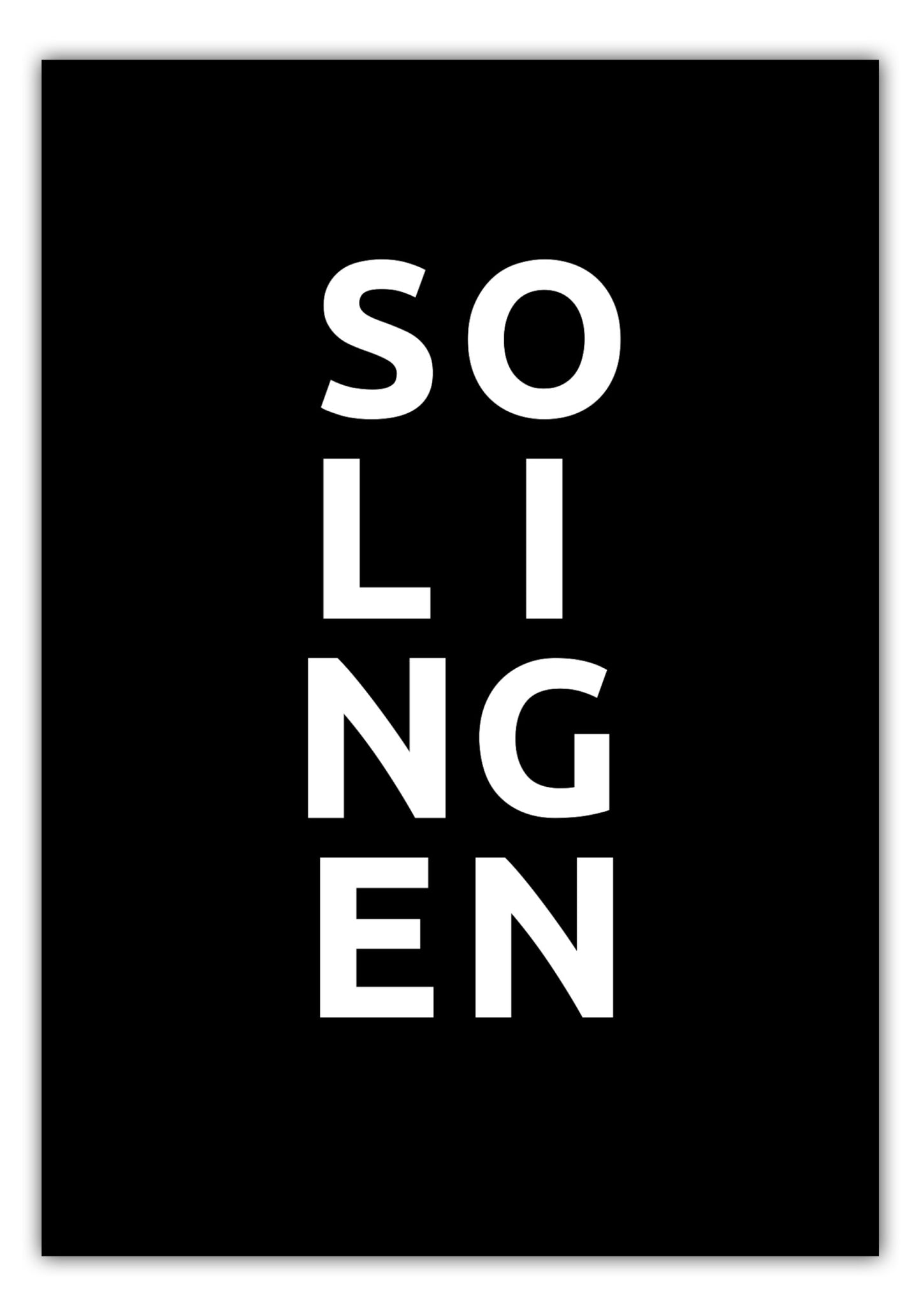 Poster Stadt SOLINGEN