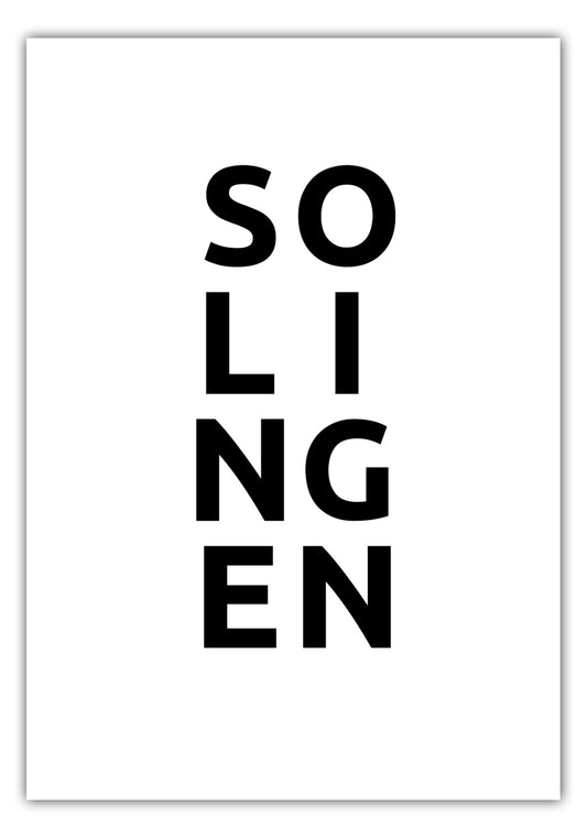 Poster Stadt SOLINGEN