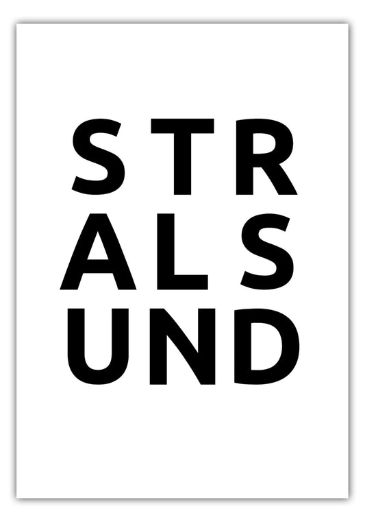 Poster Stadt STRALSUND