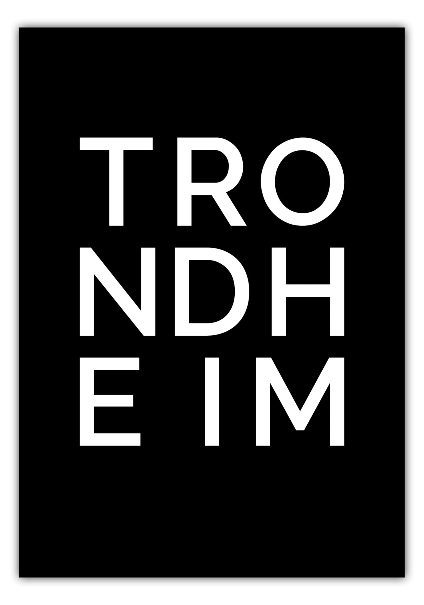 Poster Stadt TRONDHEIM