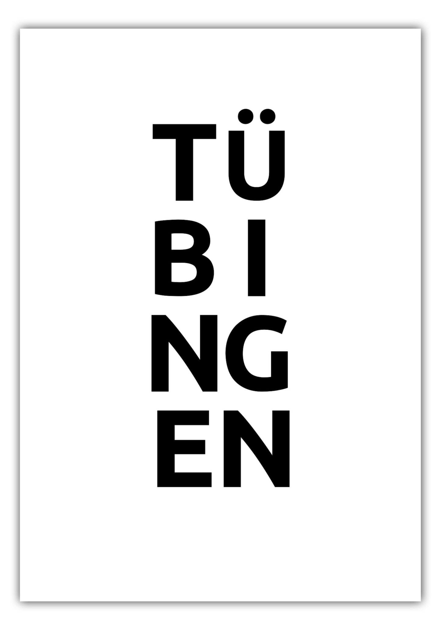 Poster Stadt TÜBINGEN