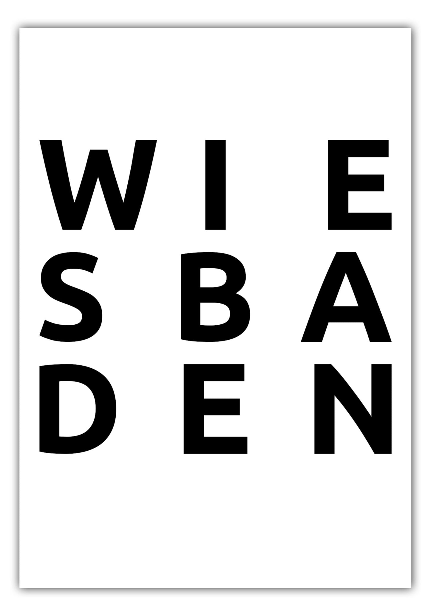 Poster Stadt WIESBADEN