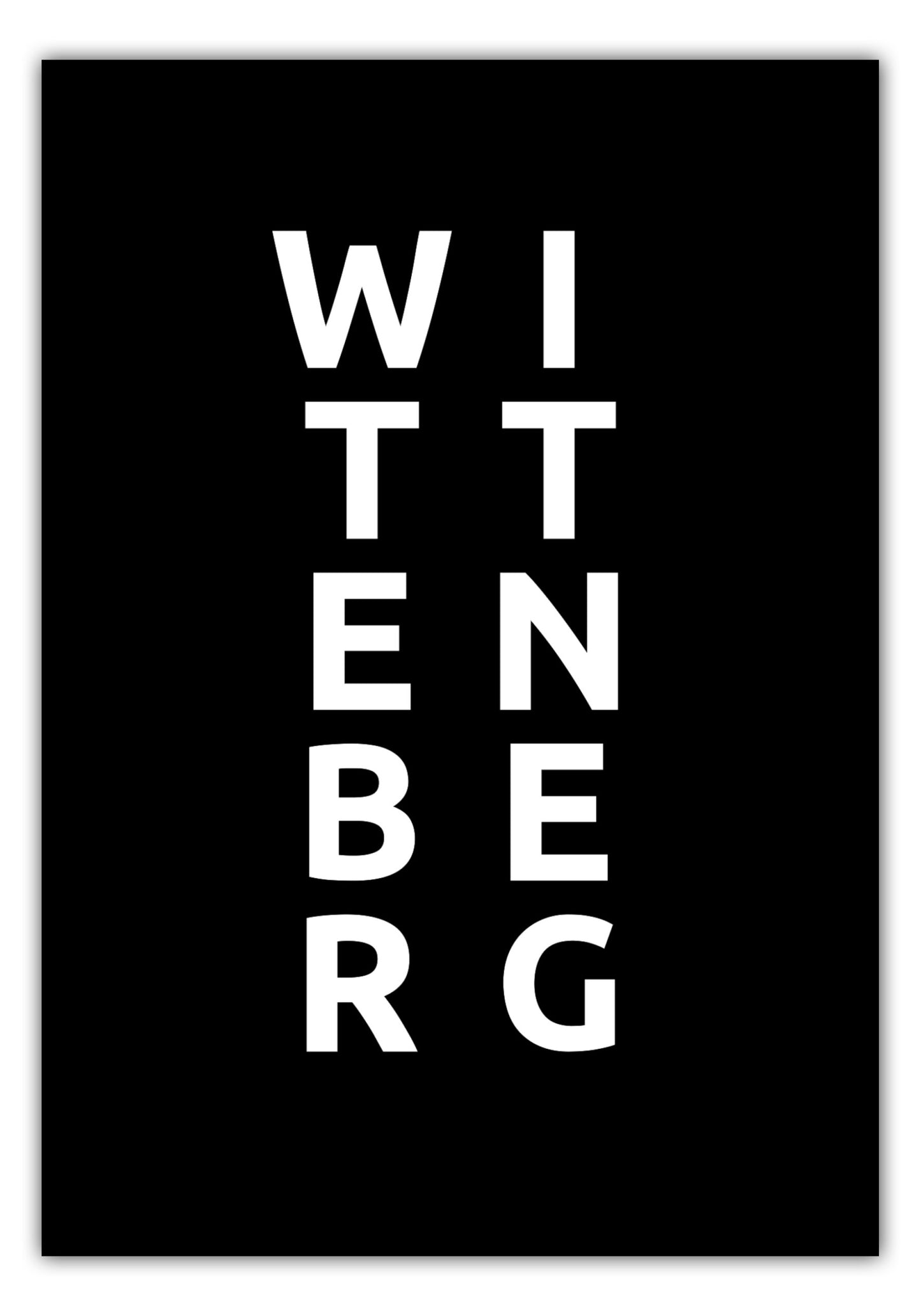 Poster Stadt WITTENBERG