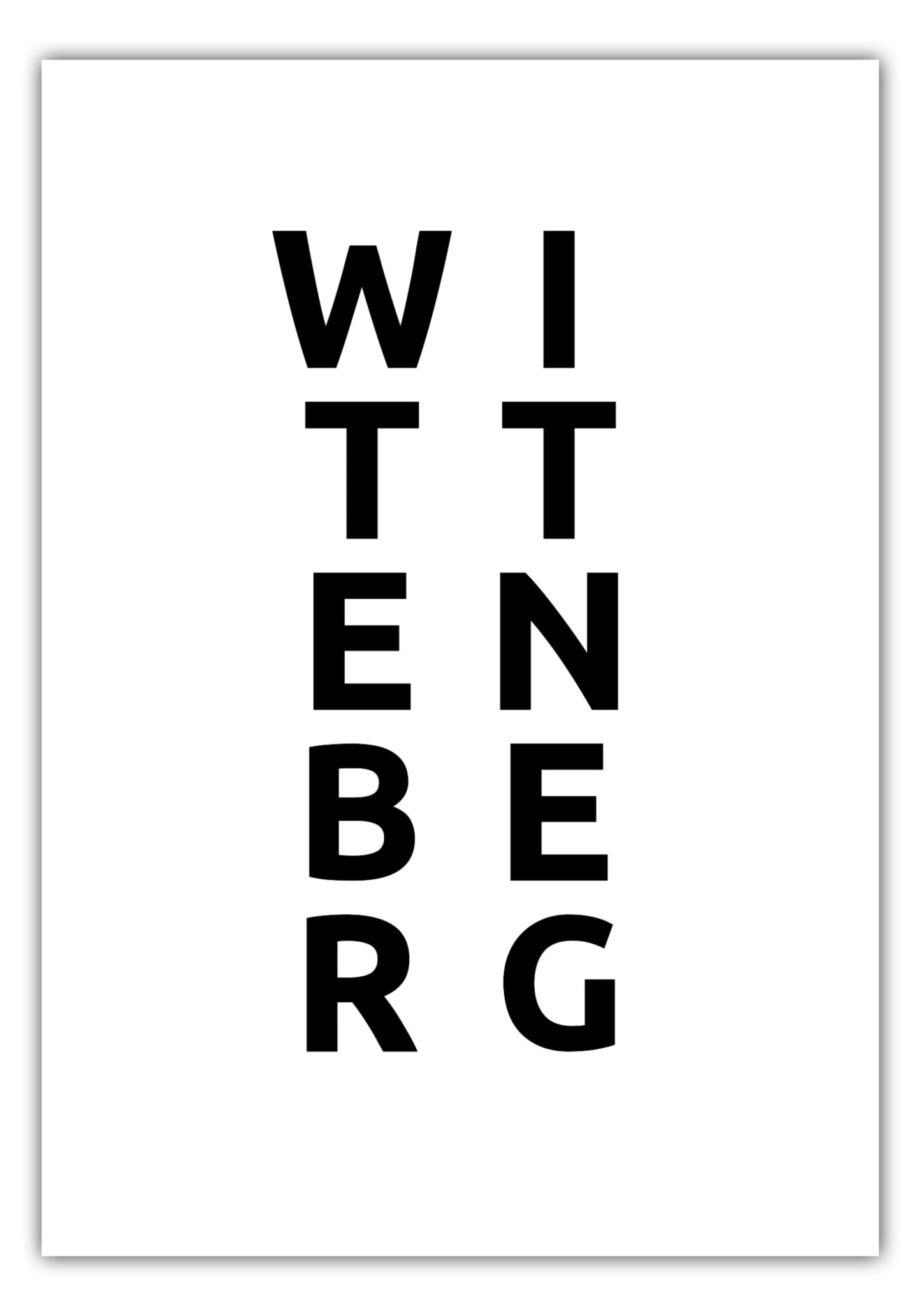 Poster Stadt WITTENBERG