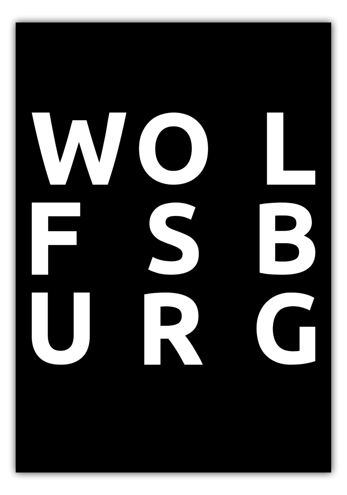 Poster Stadt WOLFSBURG