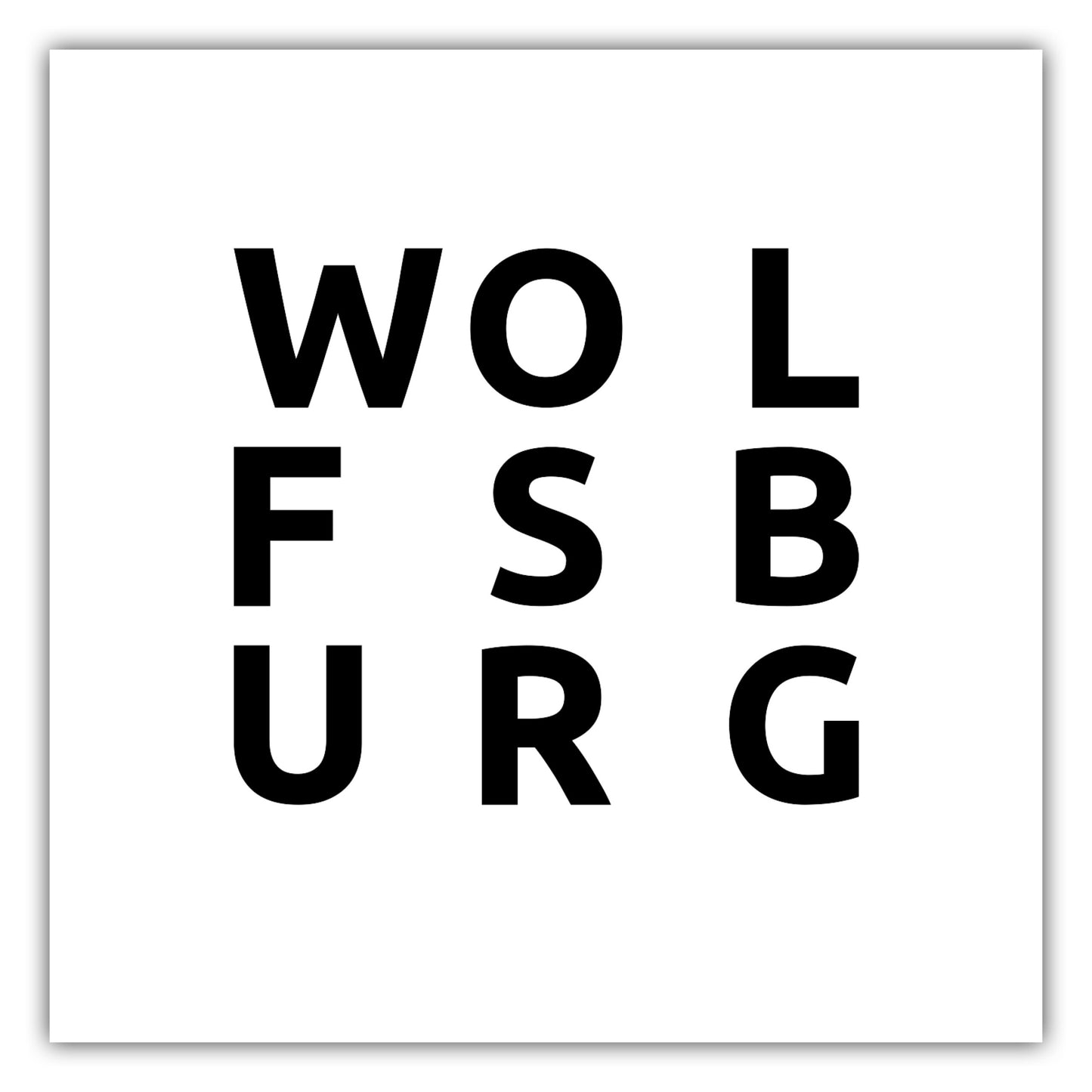 Poster Stadt WOLFSBURG