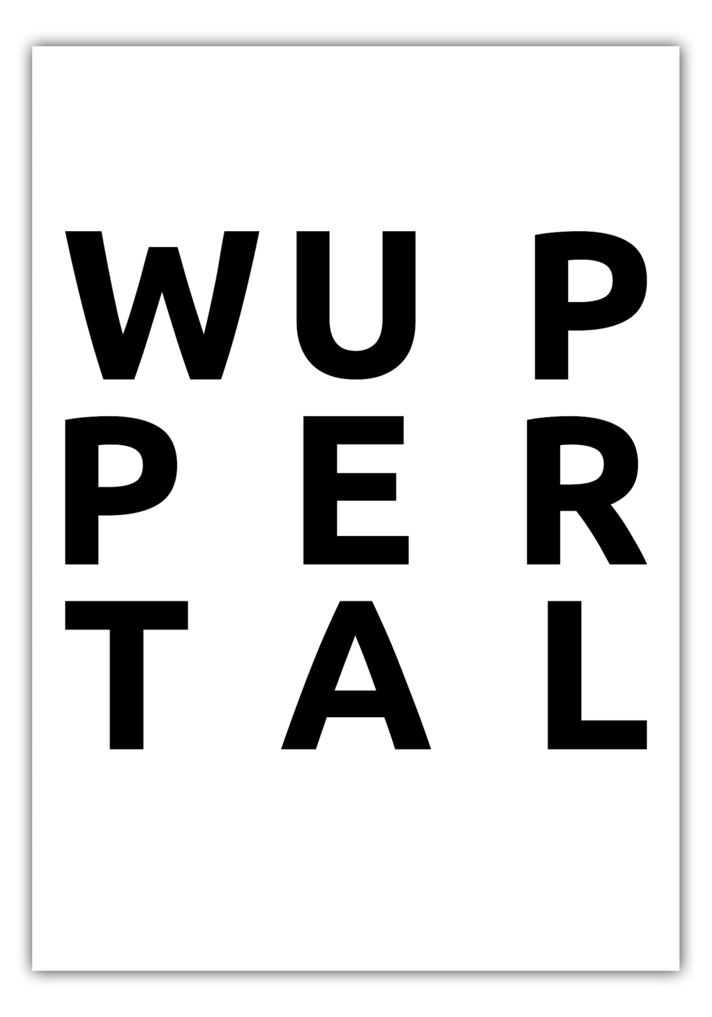 Poster Stadt WUPPERTAL