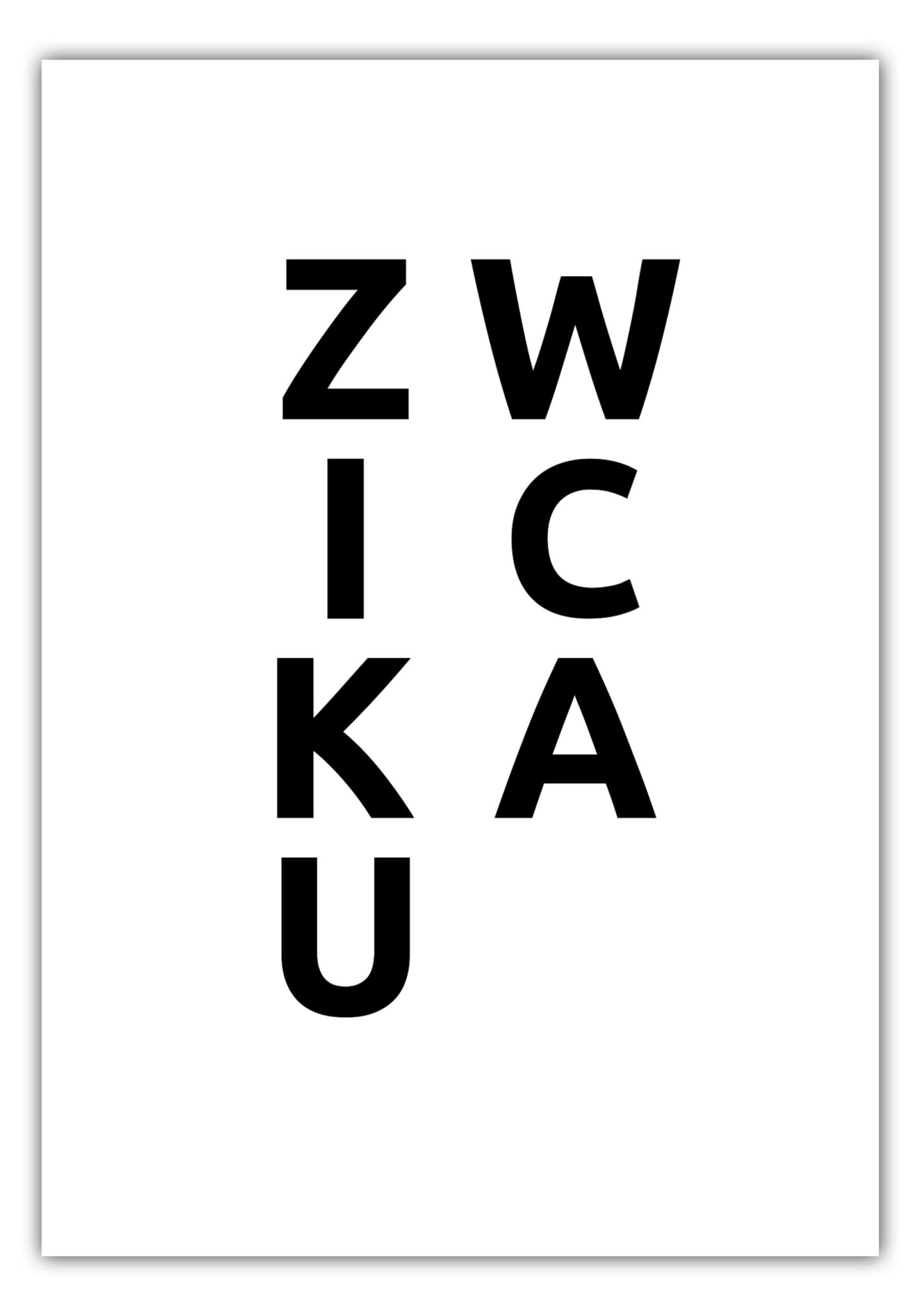 Poster Stadt ZWICKAU