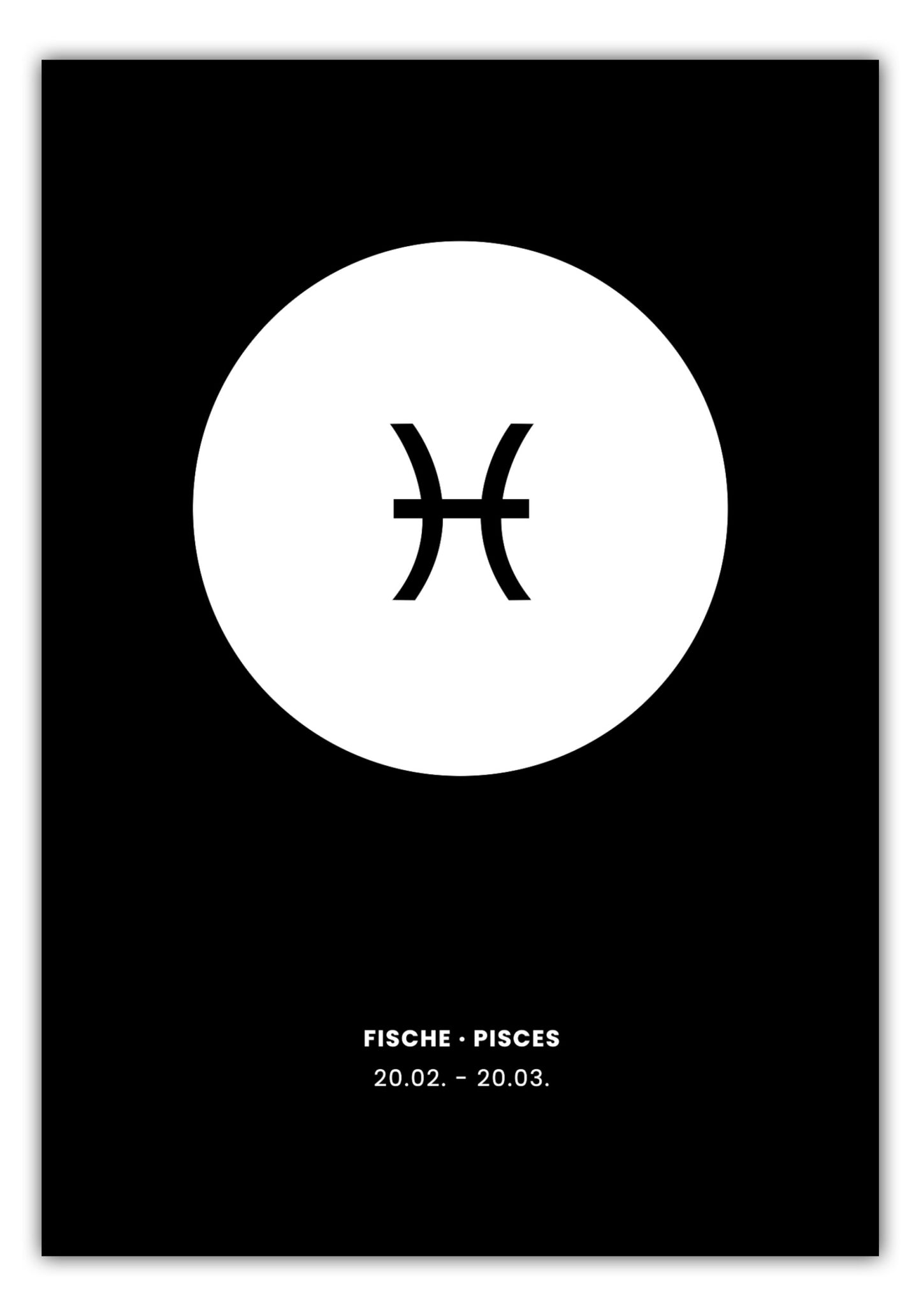 Poster Sternzeichen Fische - Symbol