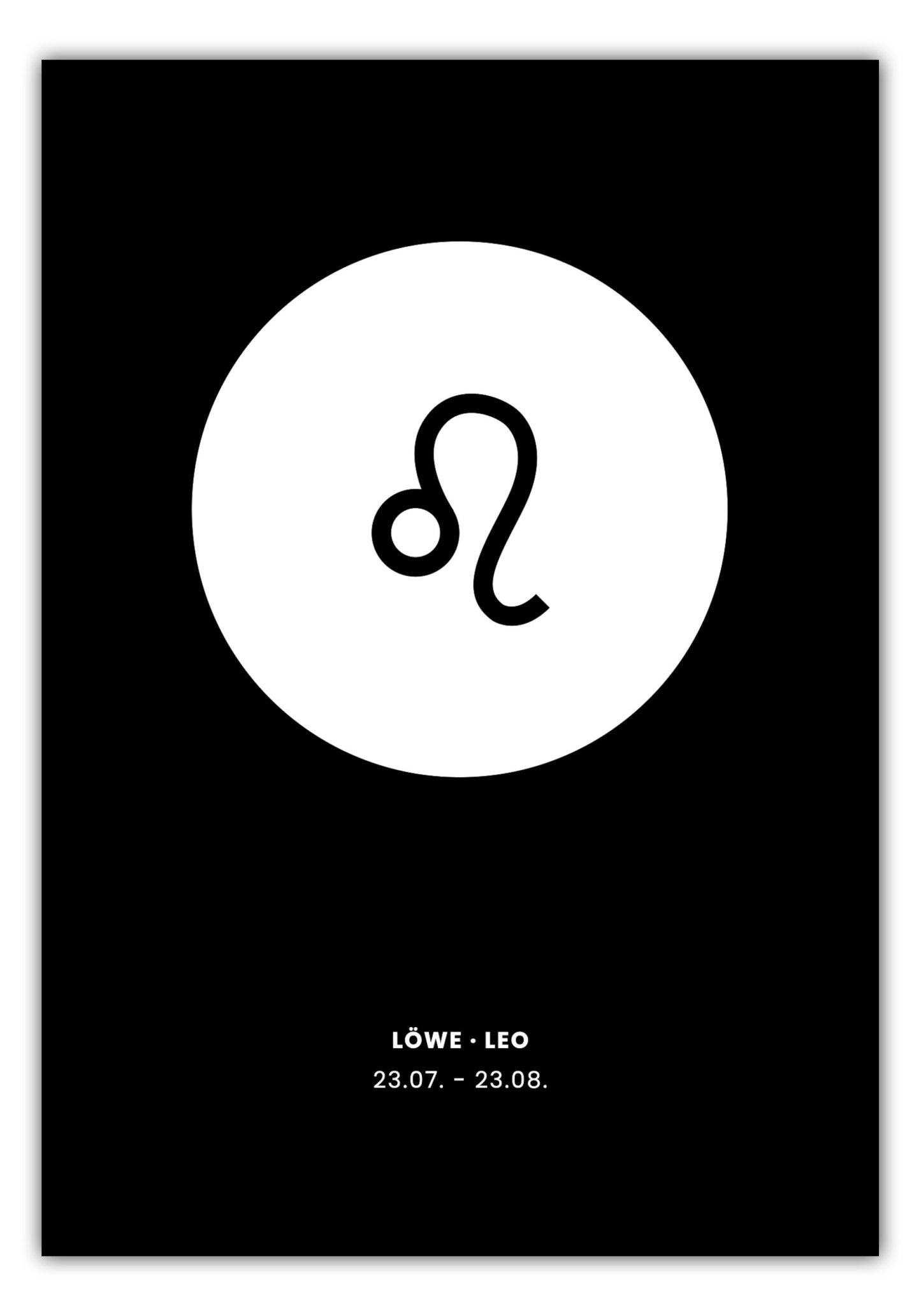 Poster Sternzeichen Löwe - Symbol