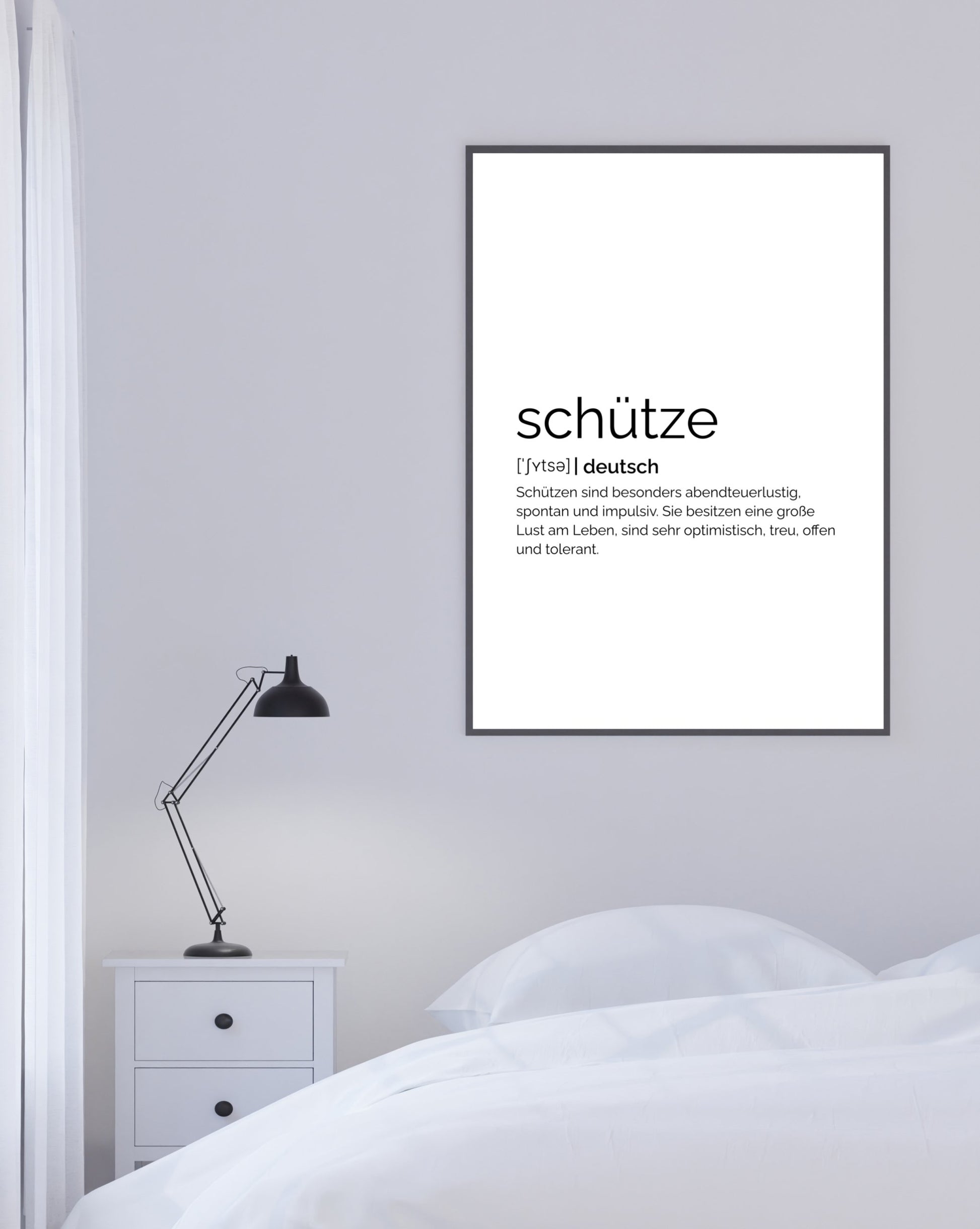 Poster Sternzeichen Definition Schütze – - MOTIVISSO
