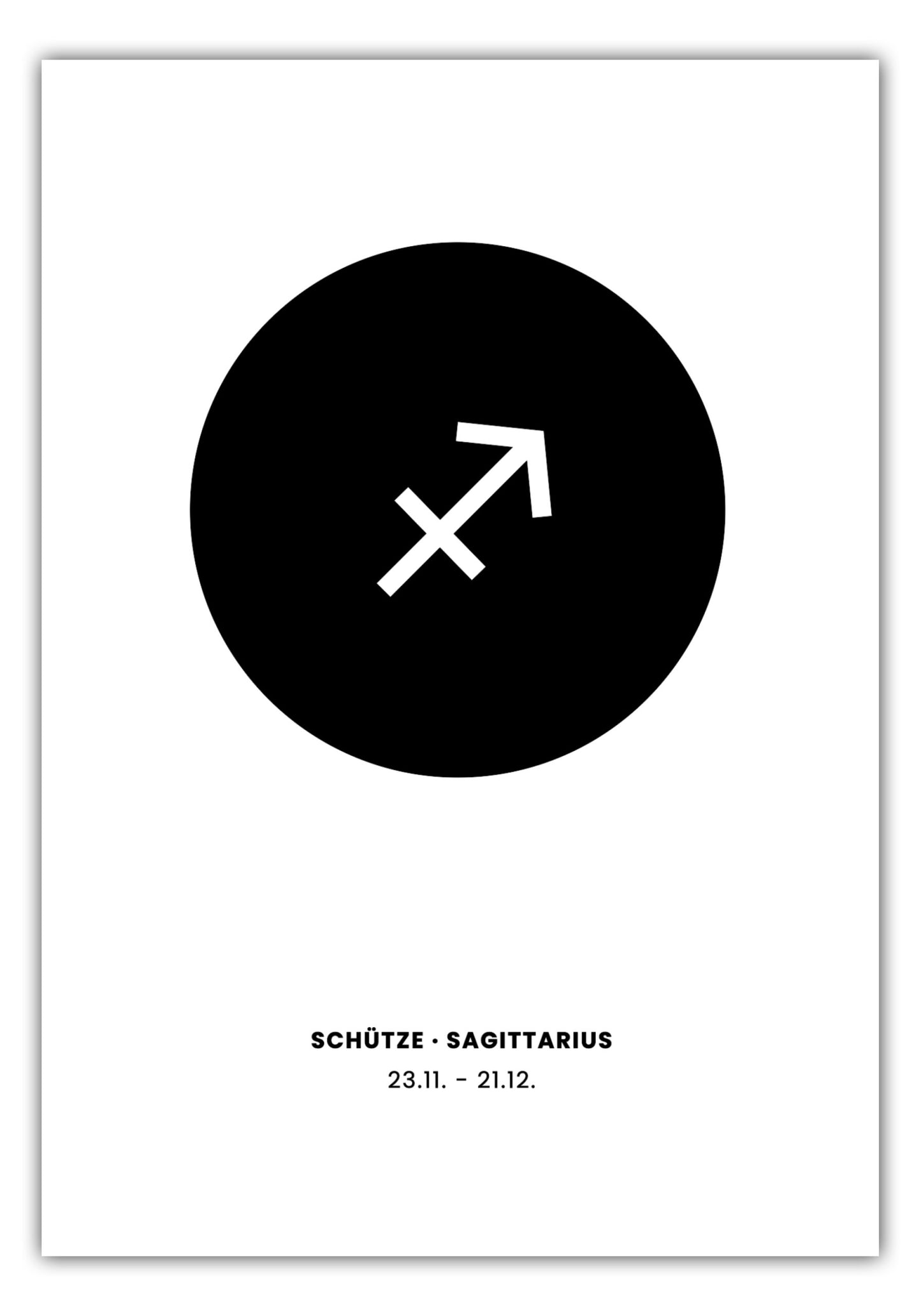 Poster Sternzeichen Schütze - Symbol