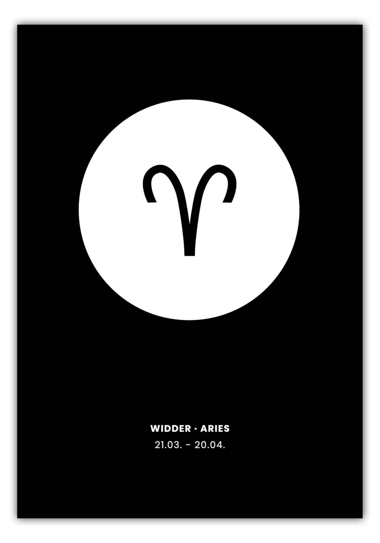 Poster Sternzeichen Widder - Symbol