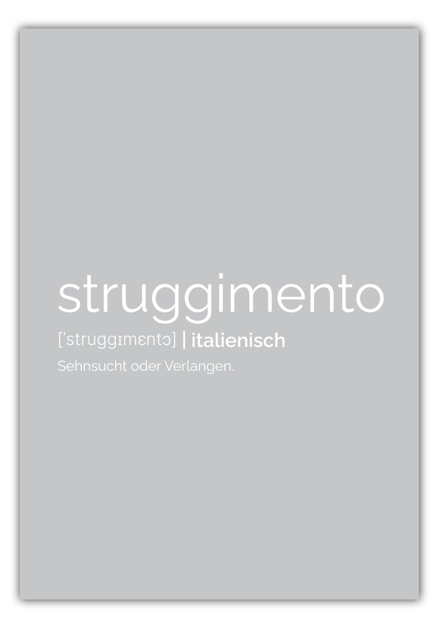 Poster Struggimento