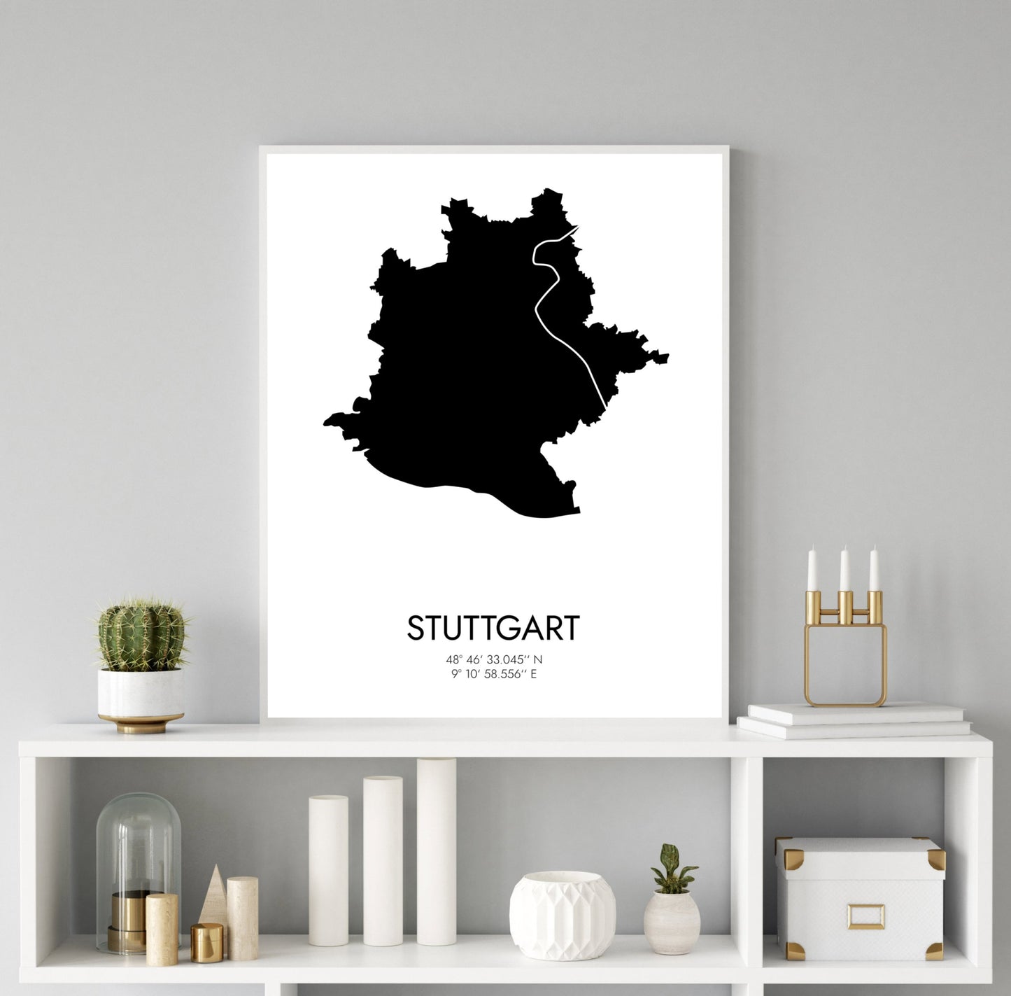 Poster Stuttgart Koordinaten #3