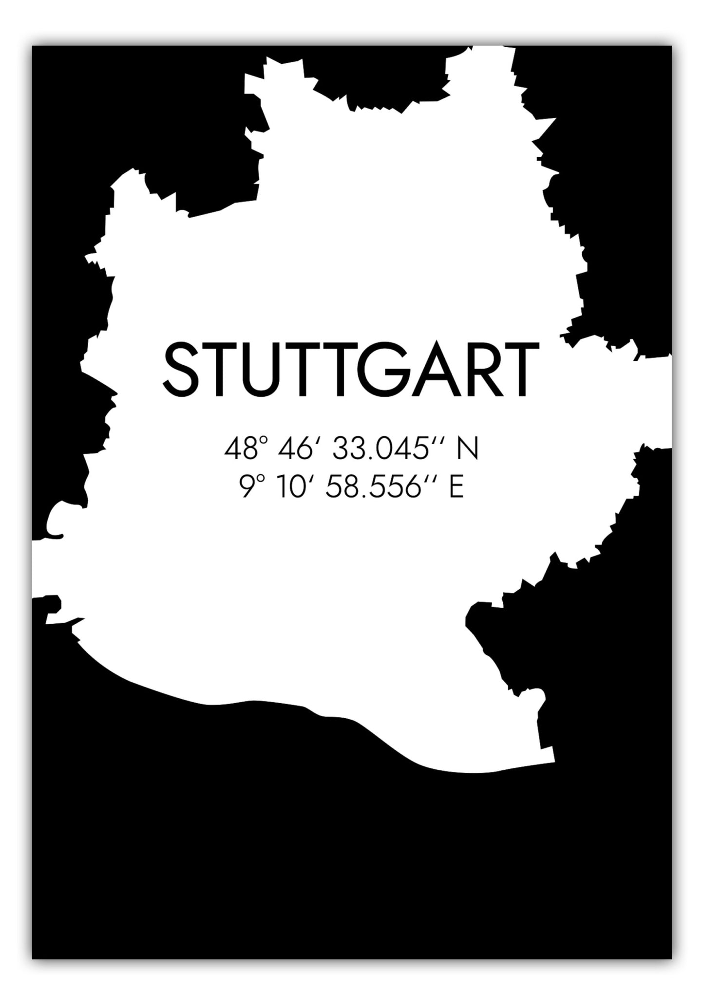 Poster Stuttgart Koordinaten #5