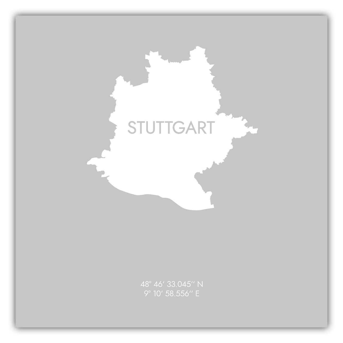 Poster Stuttgart Koordinaten #6