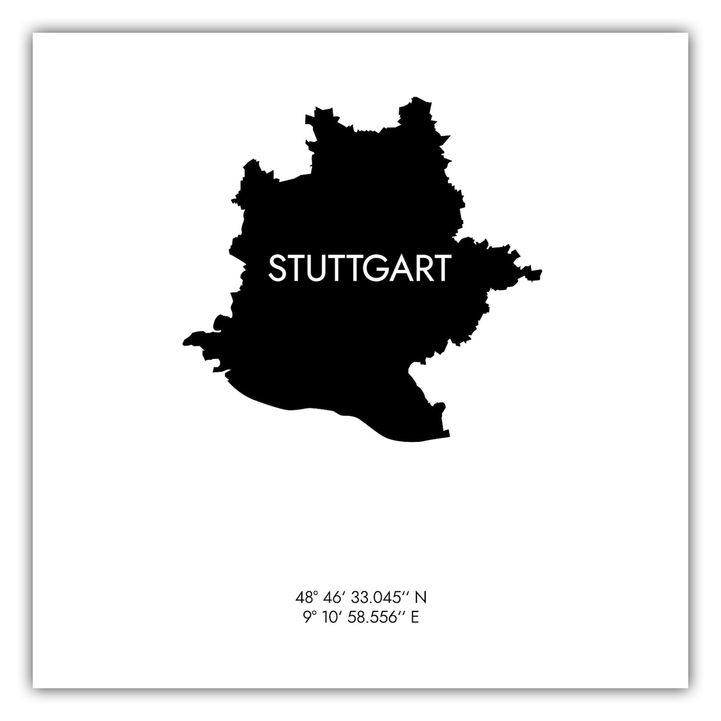 Poster Stuttgart Koordinaten #6