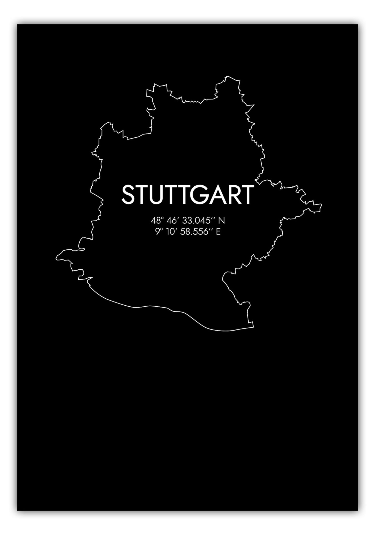 Poster Stuttgart Koordinaten #7