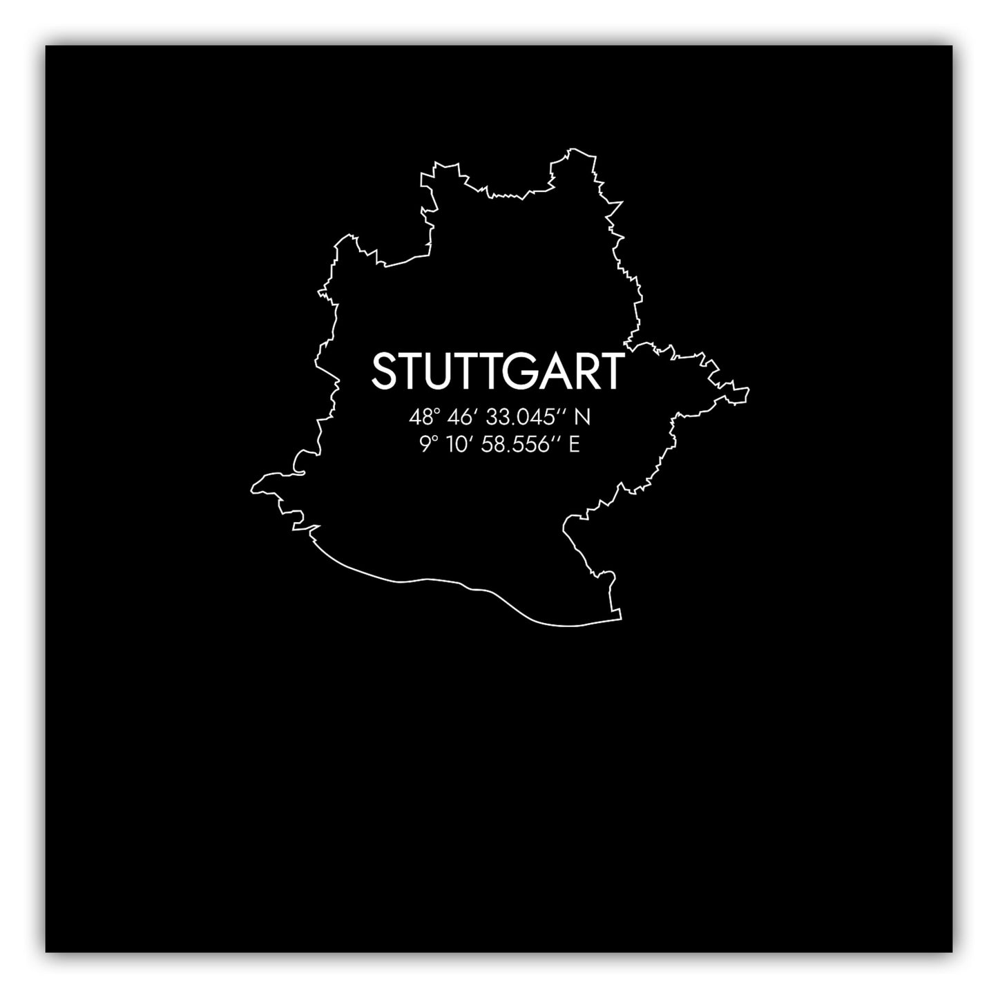 Poster Stuttgart Koordinaten #7