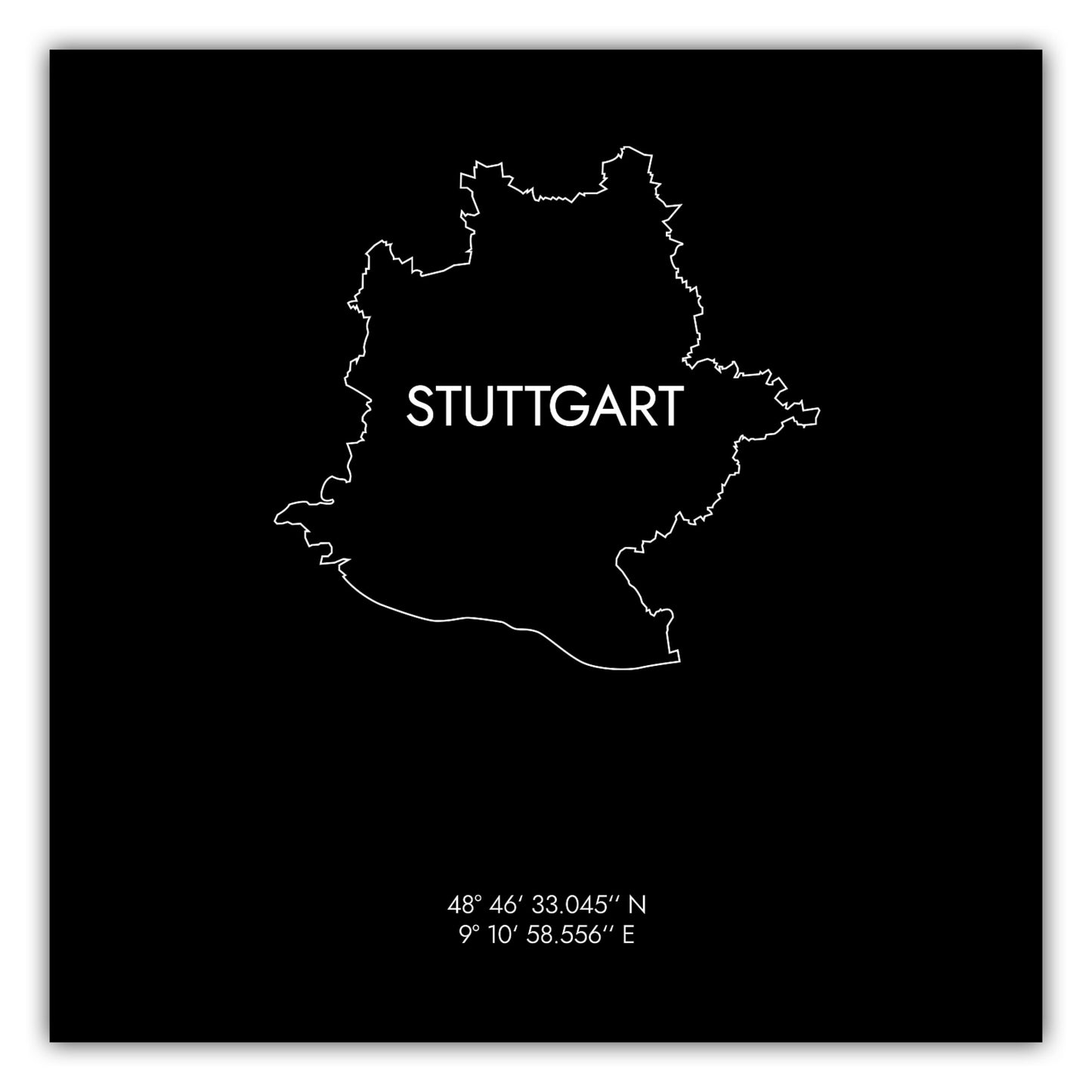 Poster Stuttgart Koordinaten #8