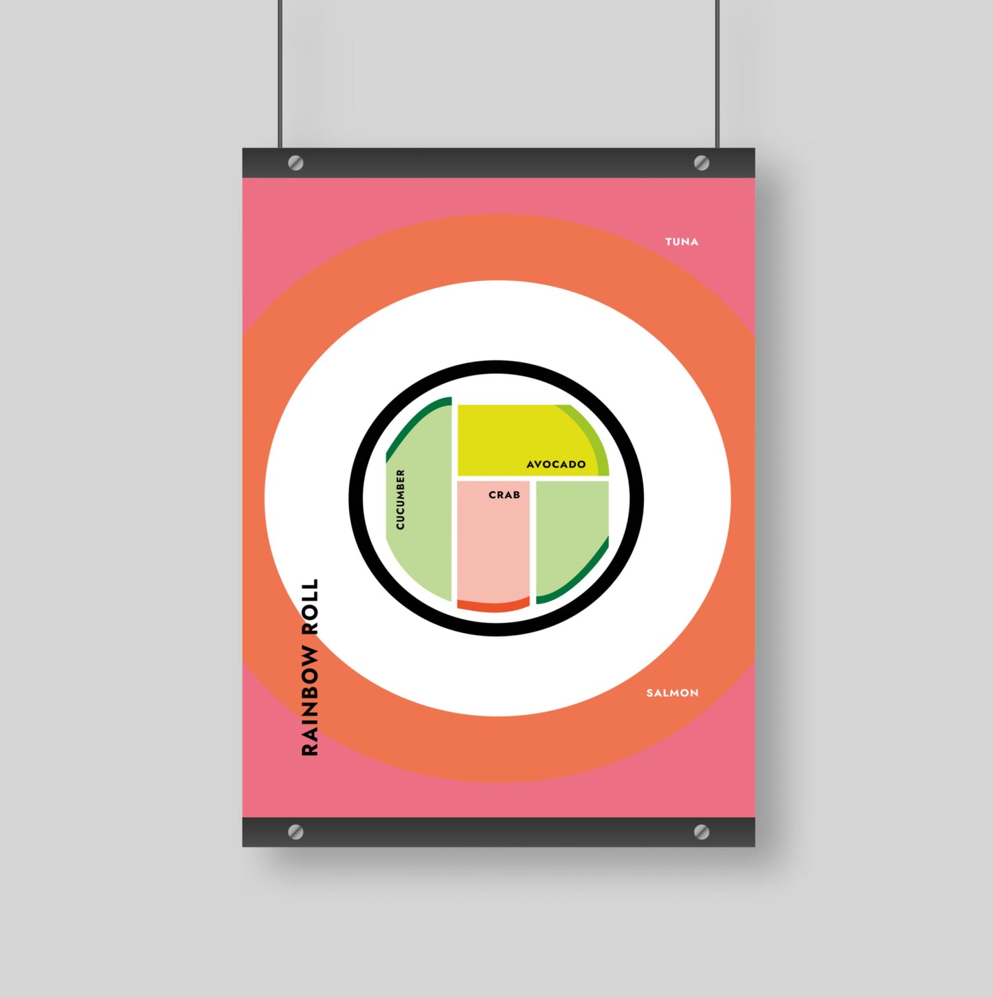 Poster Sushi - Rainbow Roll