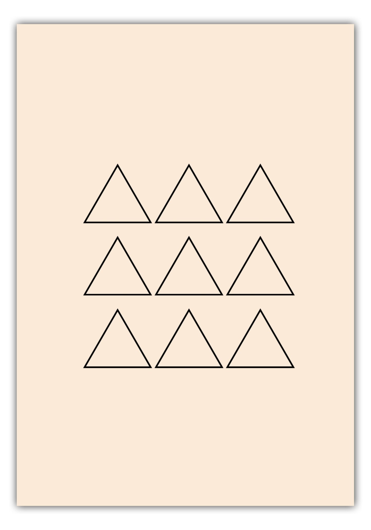 Poster Triangle Formation Outline