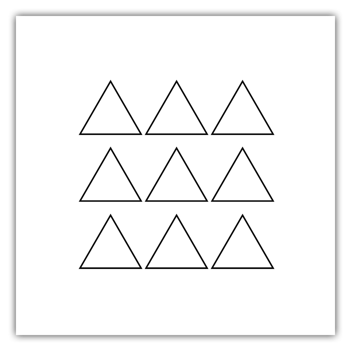 Poster Triangle Formation Outline