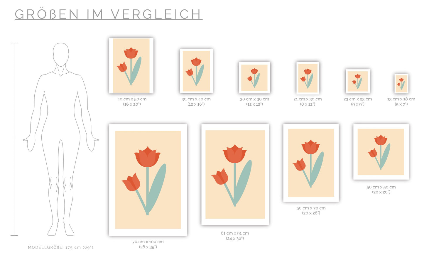 Poster Tulpe Rot - Dreamy Dutch Collection