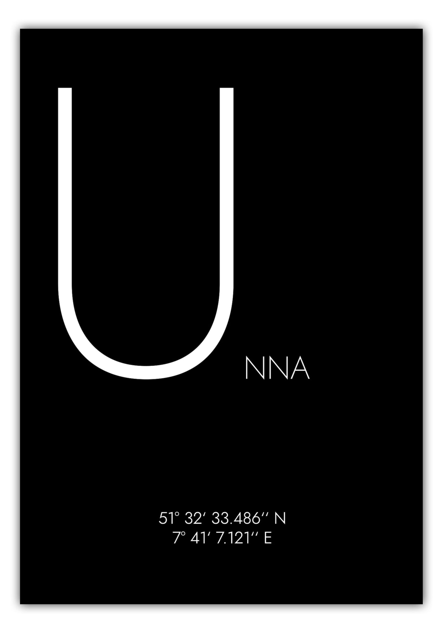 Poster Unna Koordinaten #4