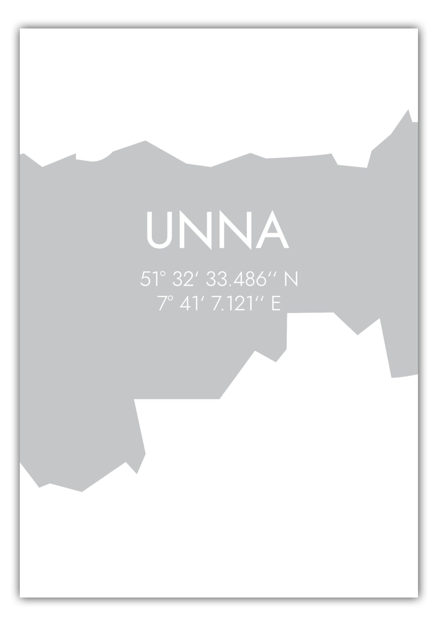 Poster Unna Koordinaten #5