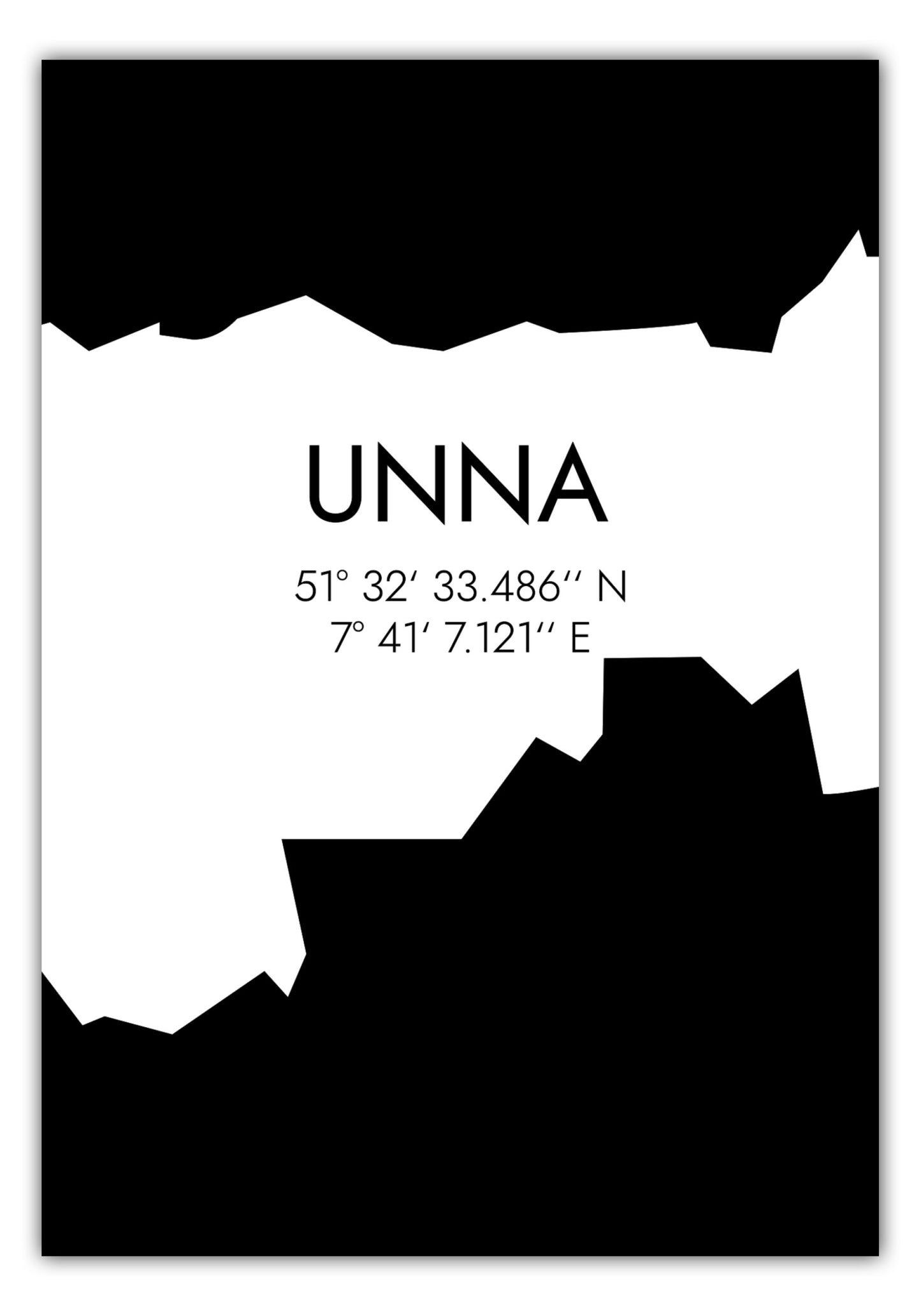 Poster Unna Koordinaten #5