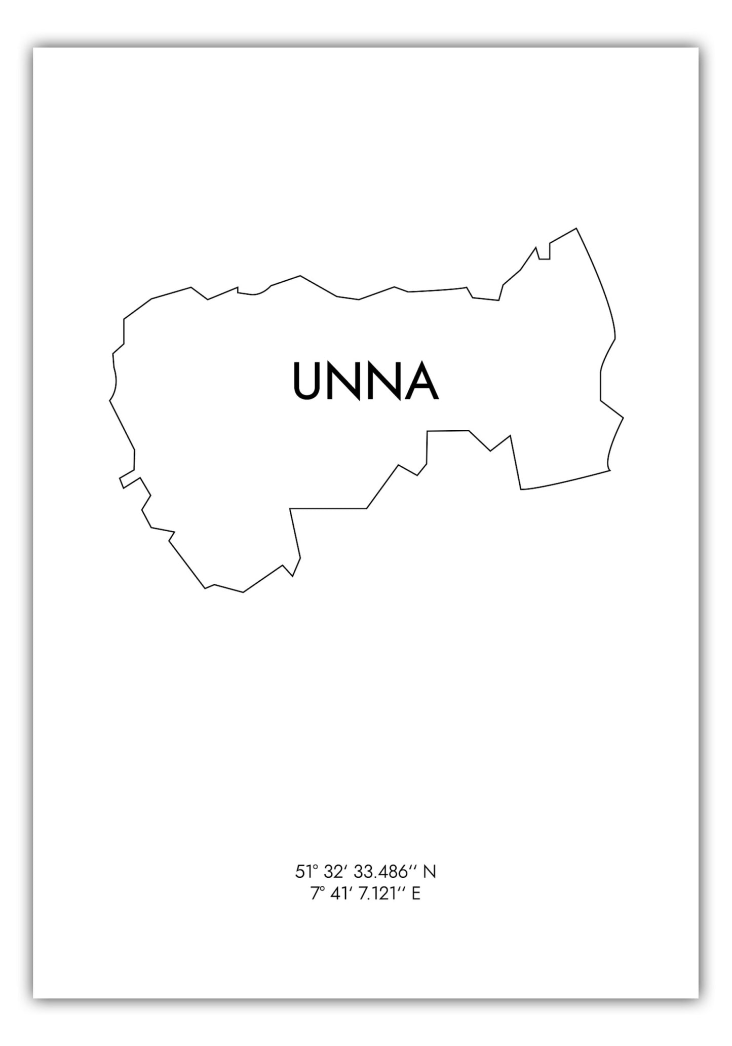 Poster Unna Koordinaten #8