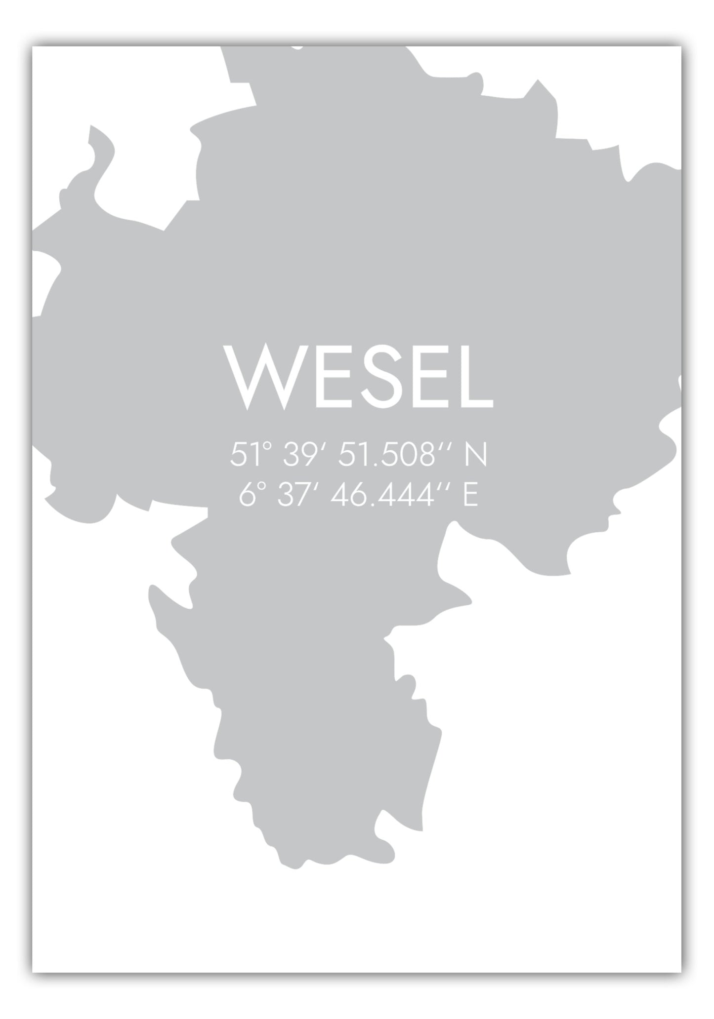 Poster Wesel Koordinaten #5