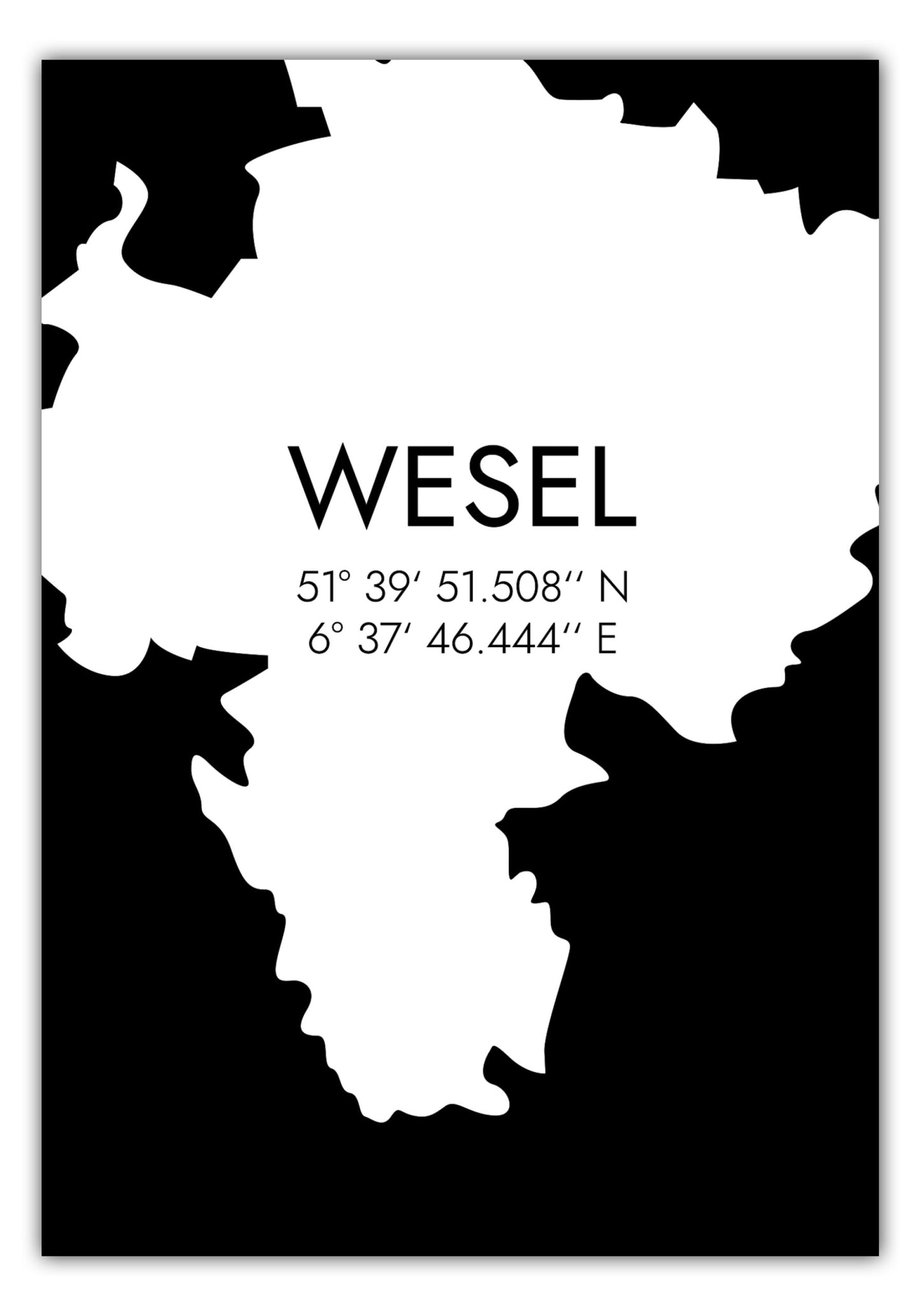 Poster Wesel Koordinaten #5