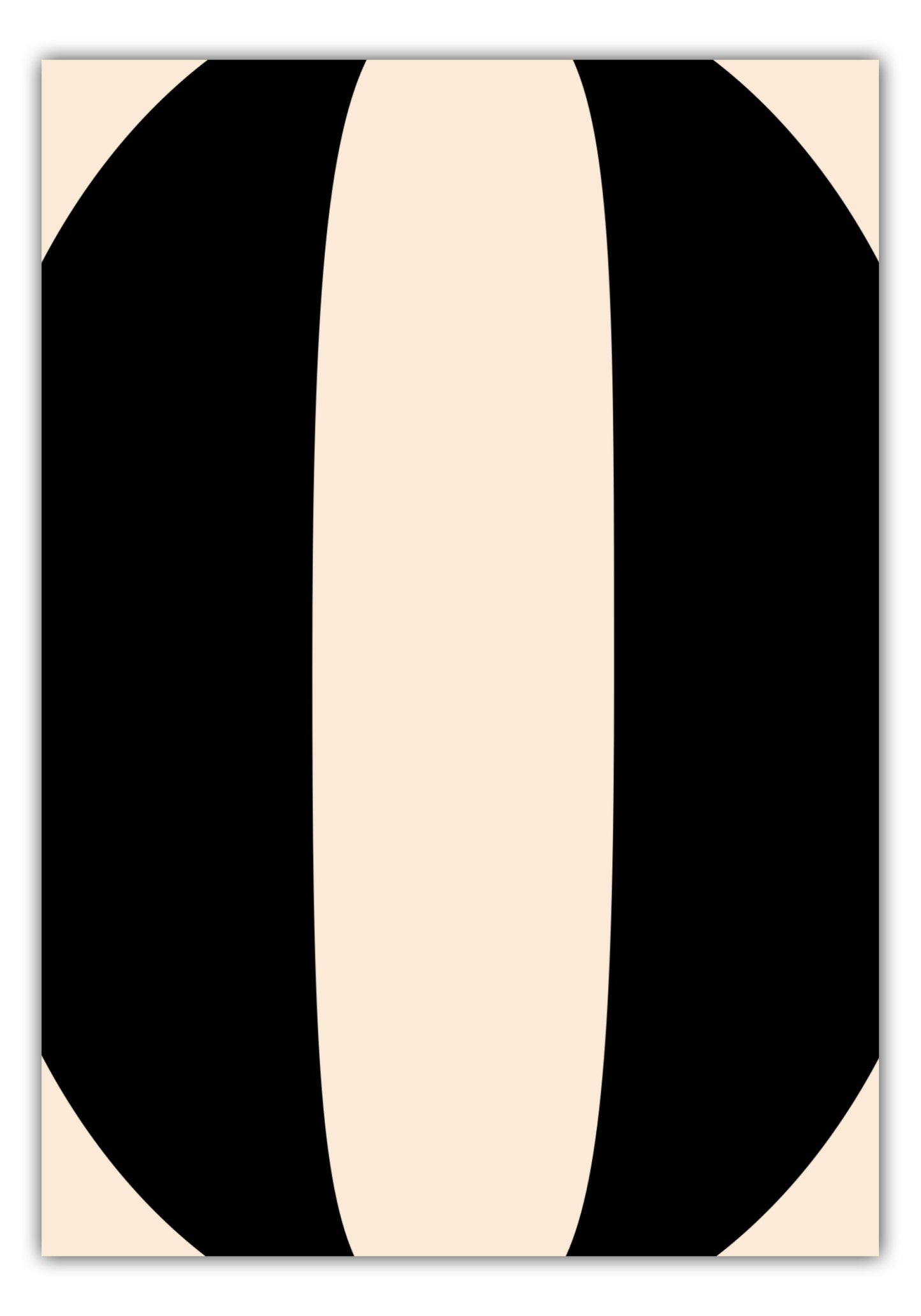 Poster Ziffer 0 - Serif