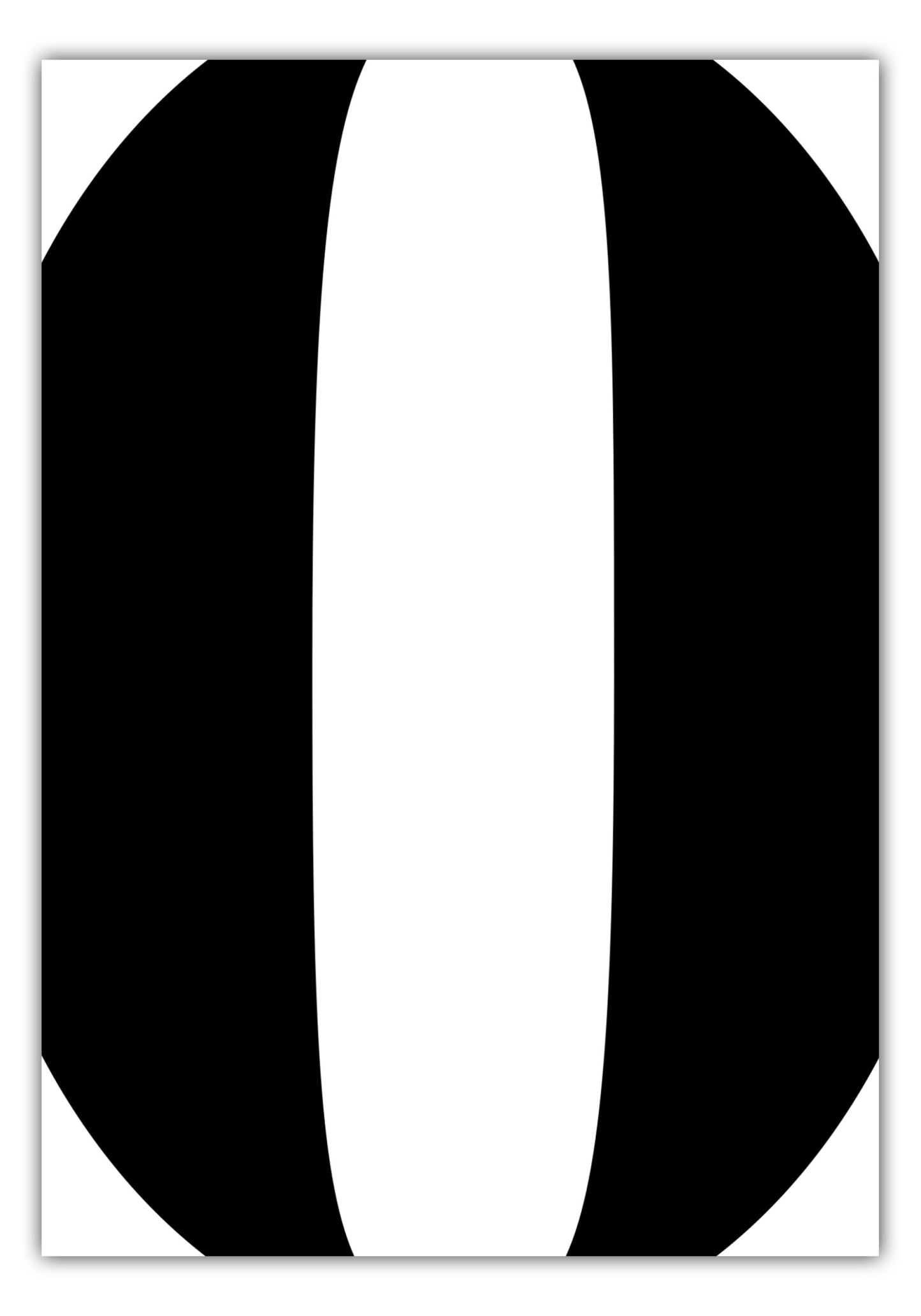 Poster Ziffer 0 - Serif