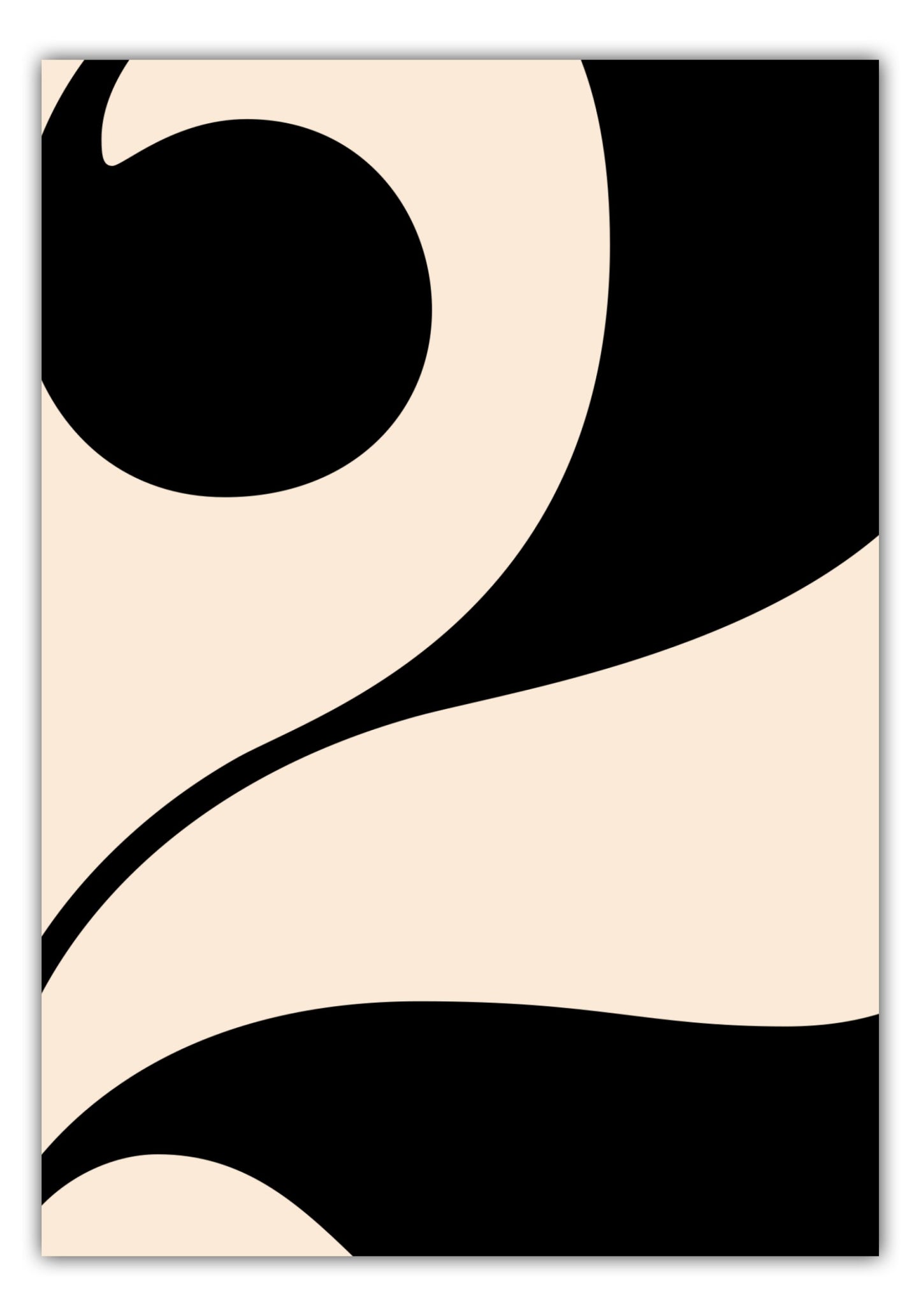 Poster Ziffer 2 - Serif