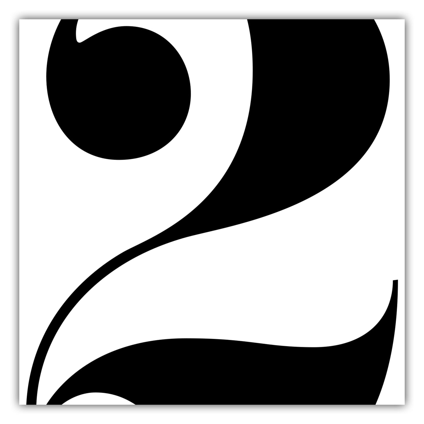 Poster Ziffer 2 - Serif