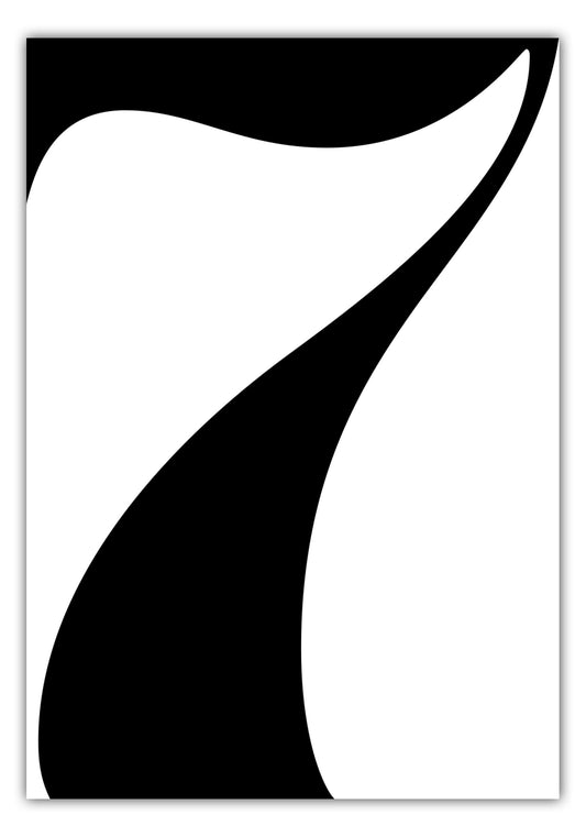 Poster Ziffer 7 - Serif