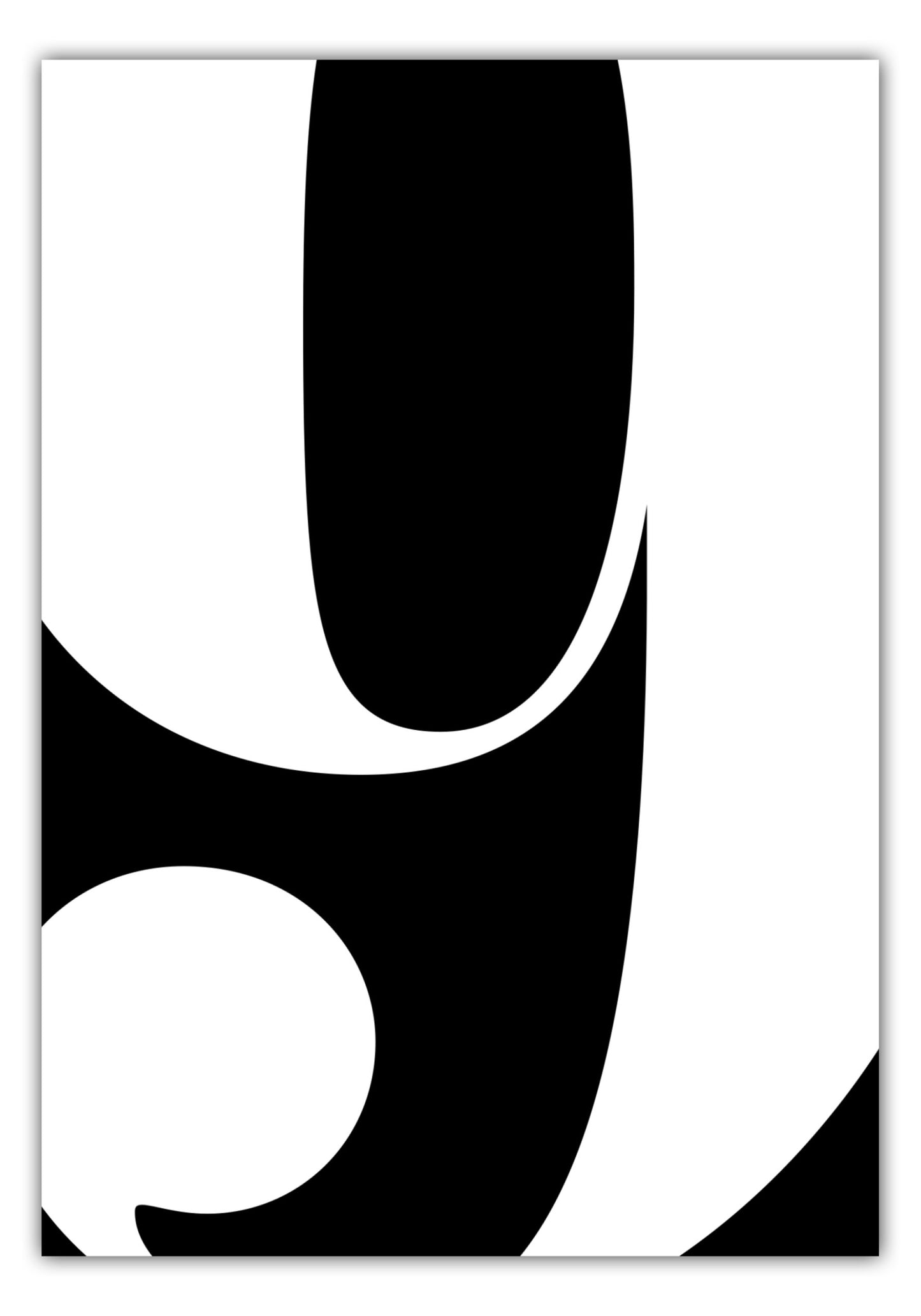 Poster Ziffer 9 - Serif